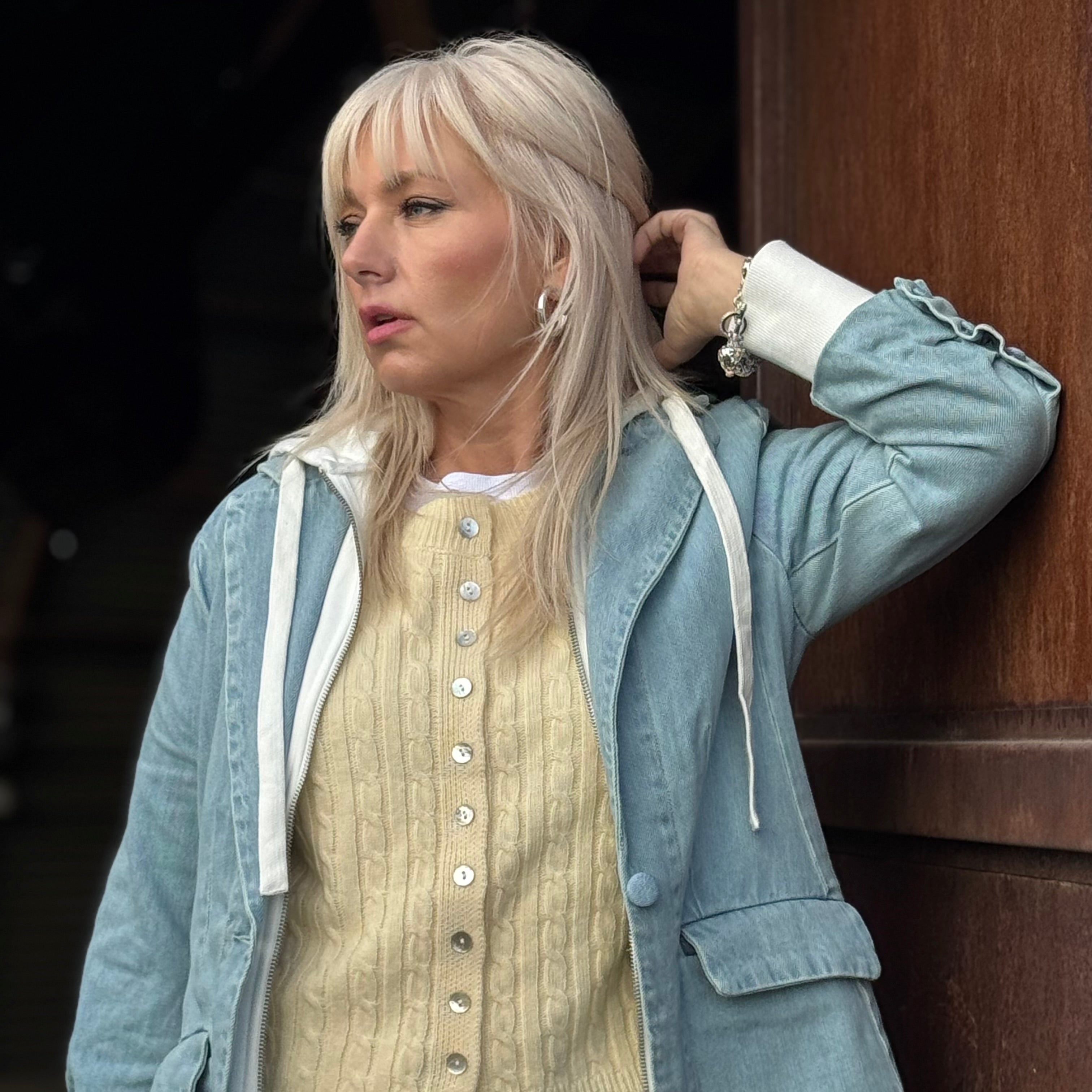The Harbor Layered Denim Blazer