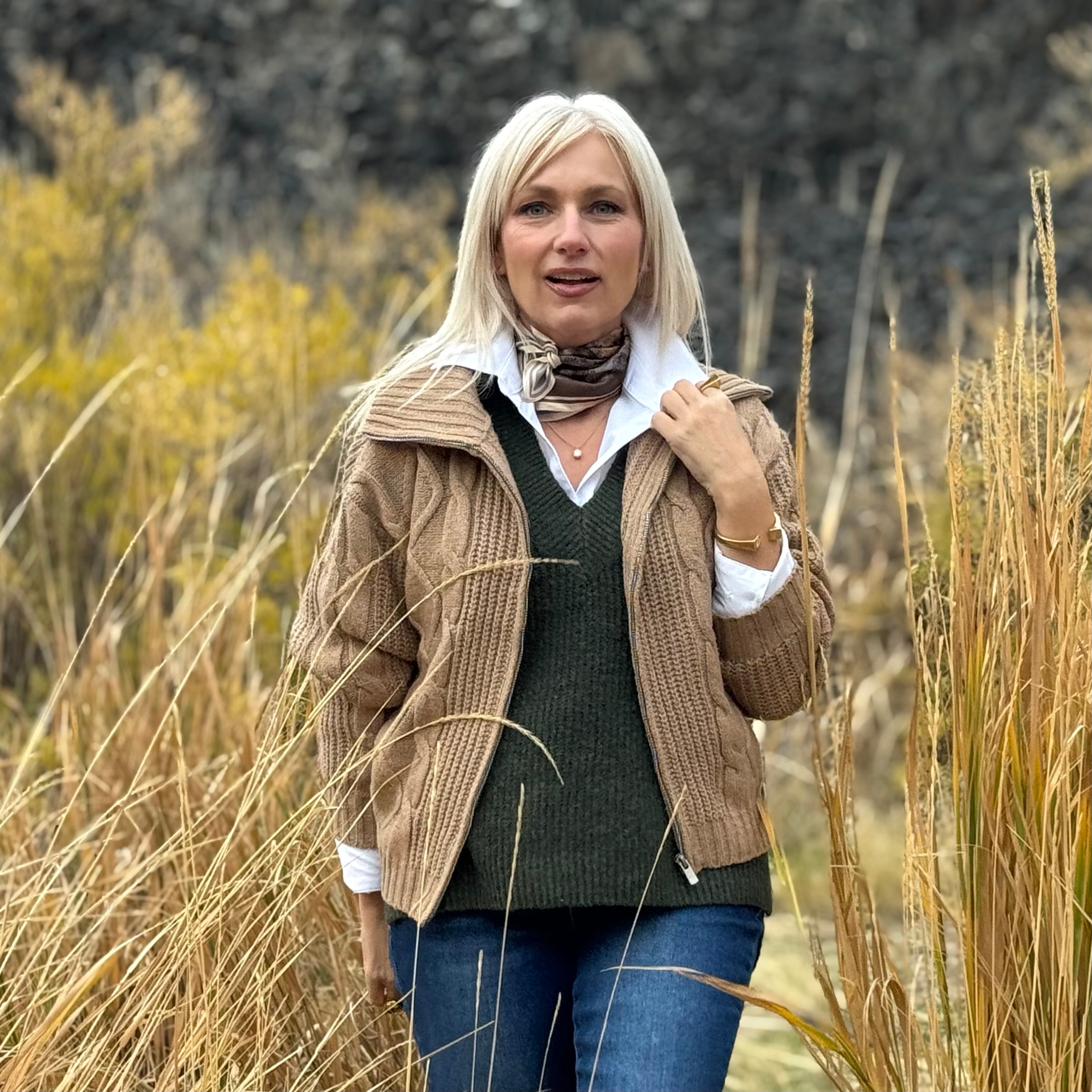 The Camden Zip Cable Jacket