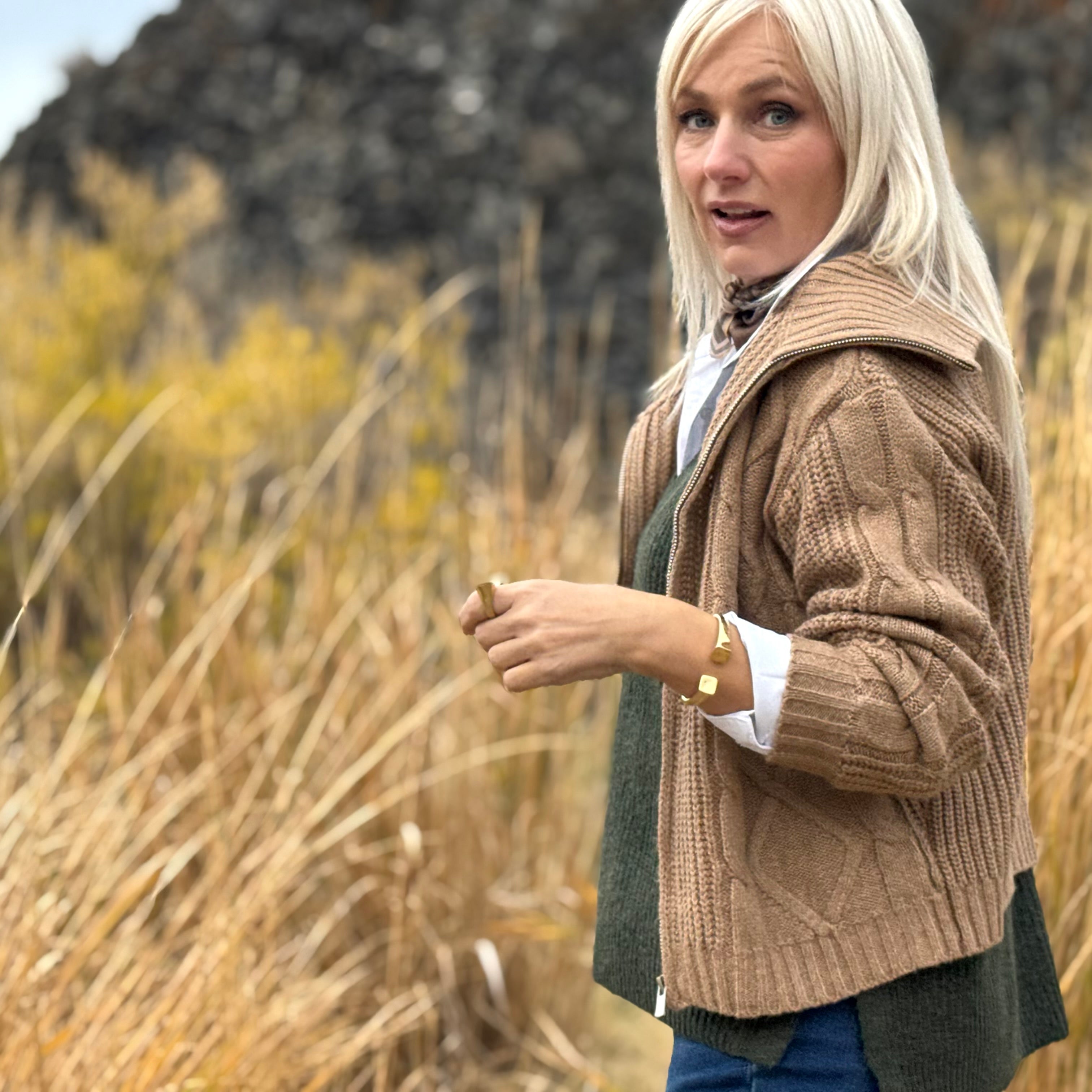 The Camden Zip Cable Jacket