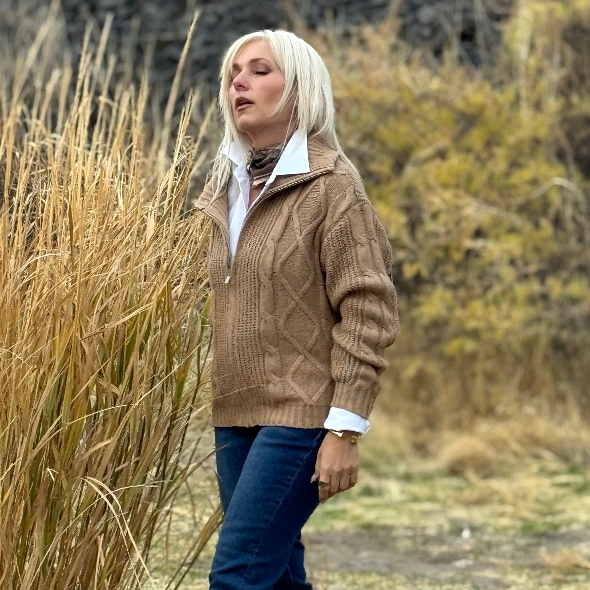 The Camden Zip Cable Jacket