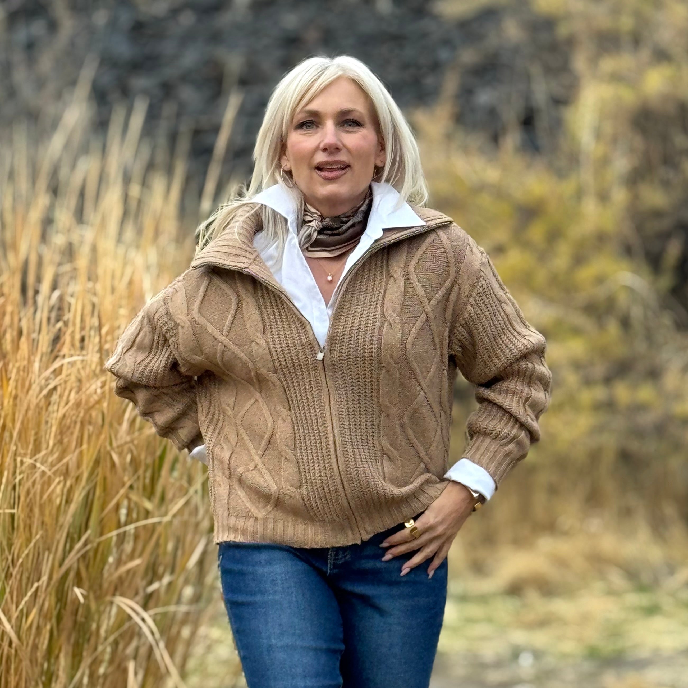 The Camden Zip Cable Jacket