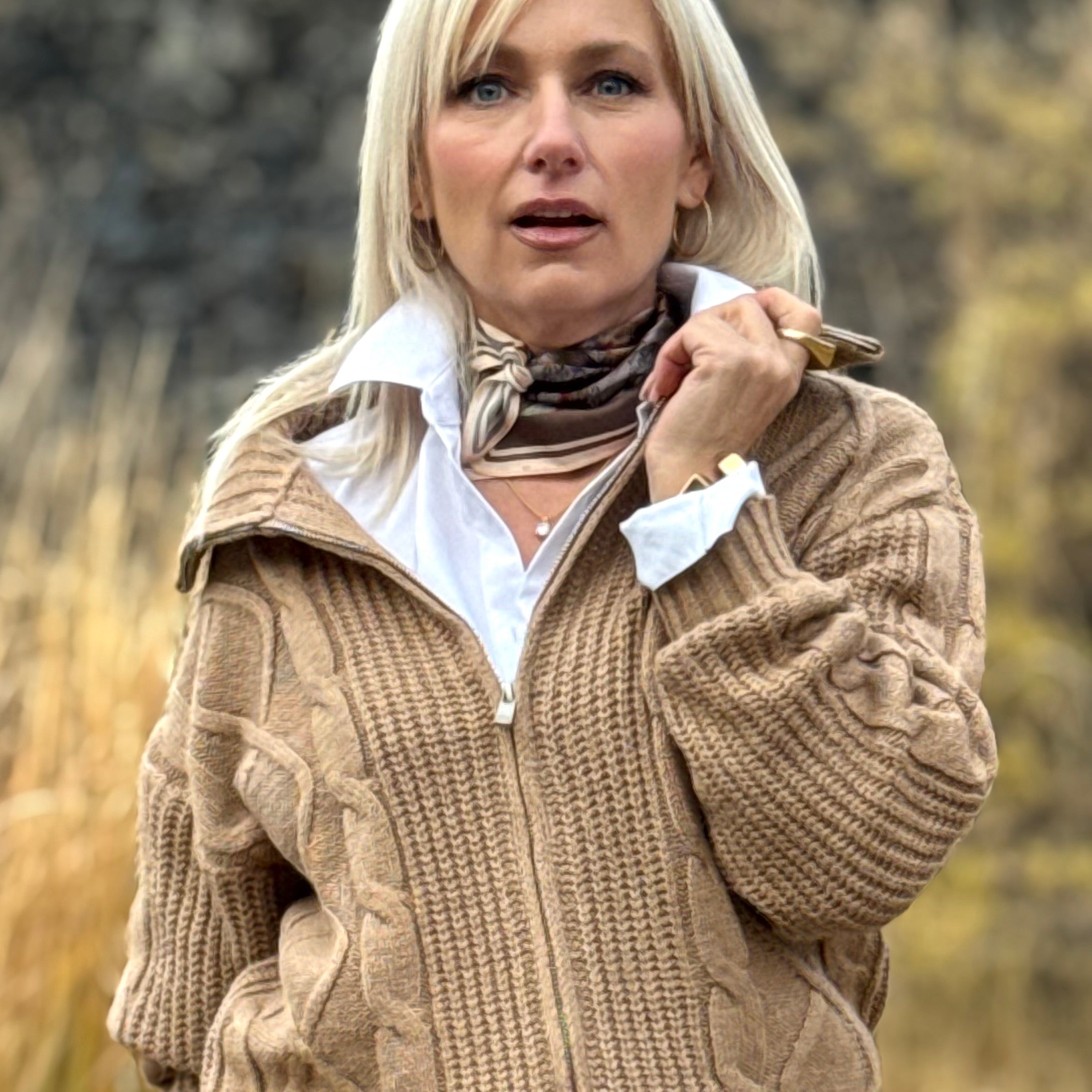 The Camden Zip Cable Jacket