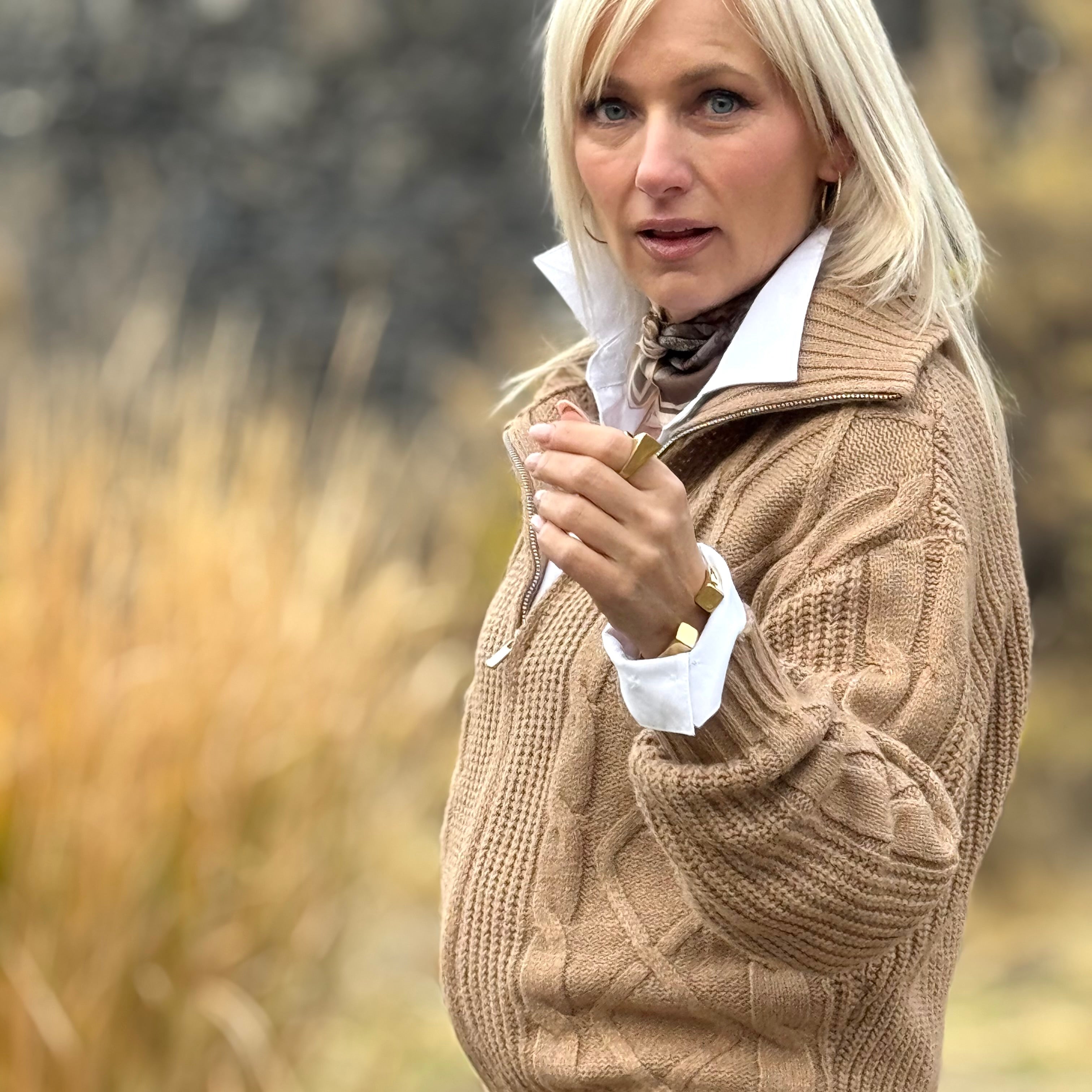 The Camden Zip Cable Jacket