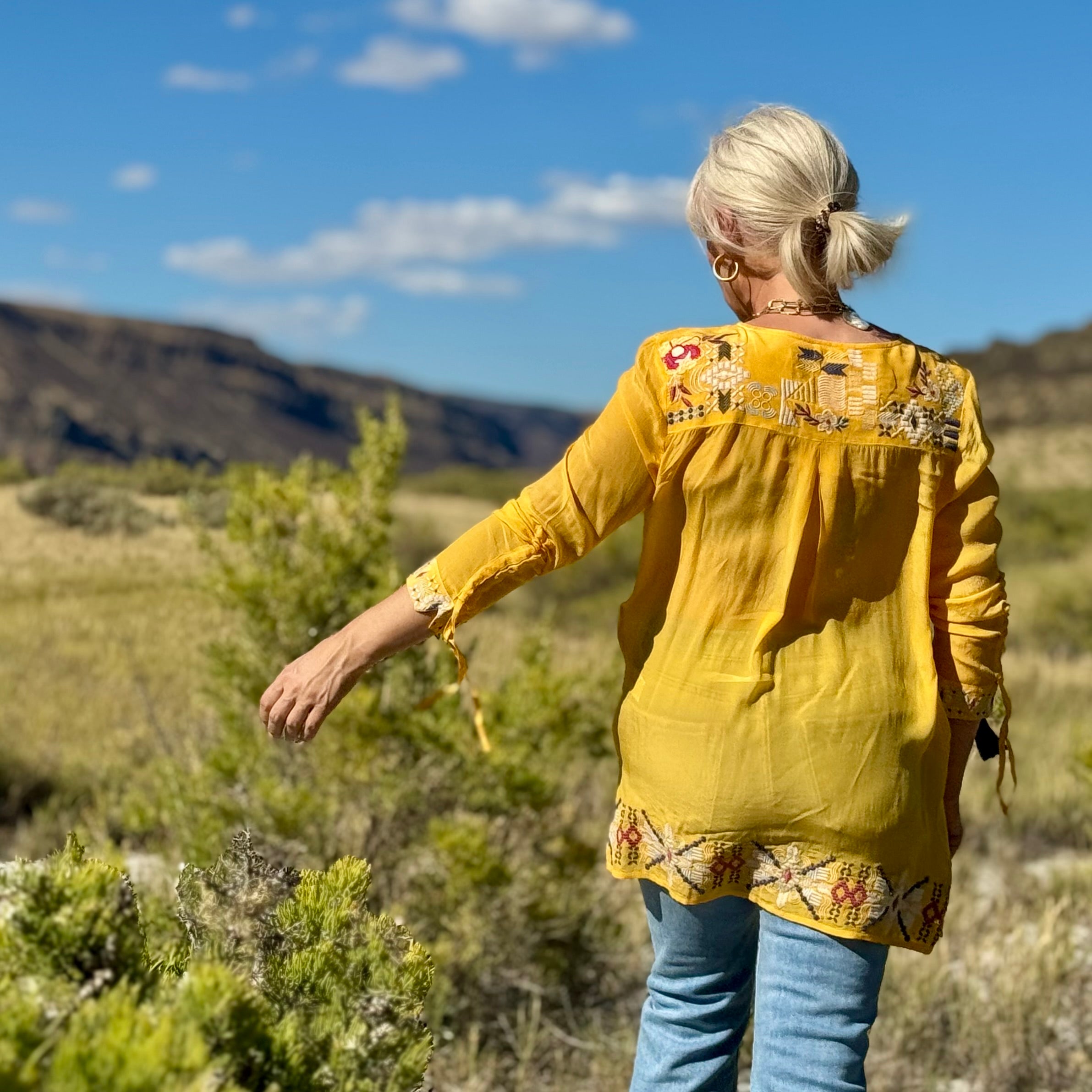 Golden Prairie Embroidered Tunic