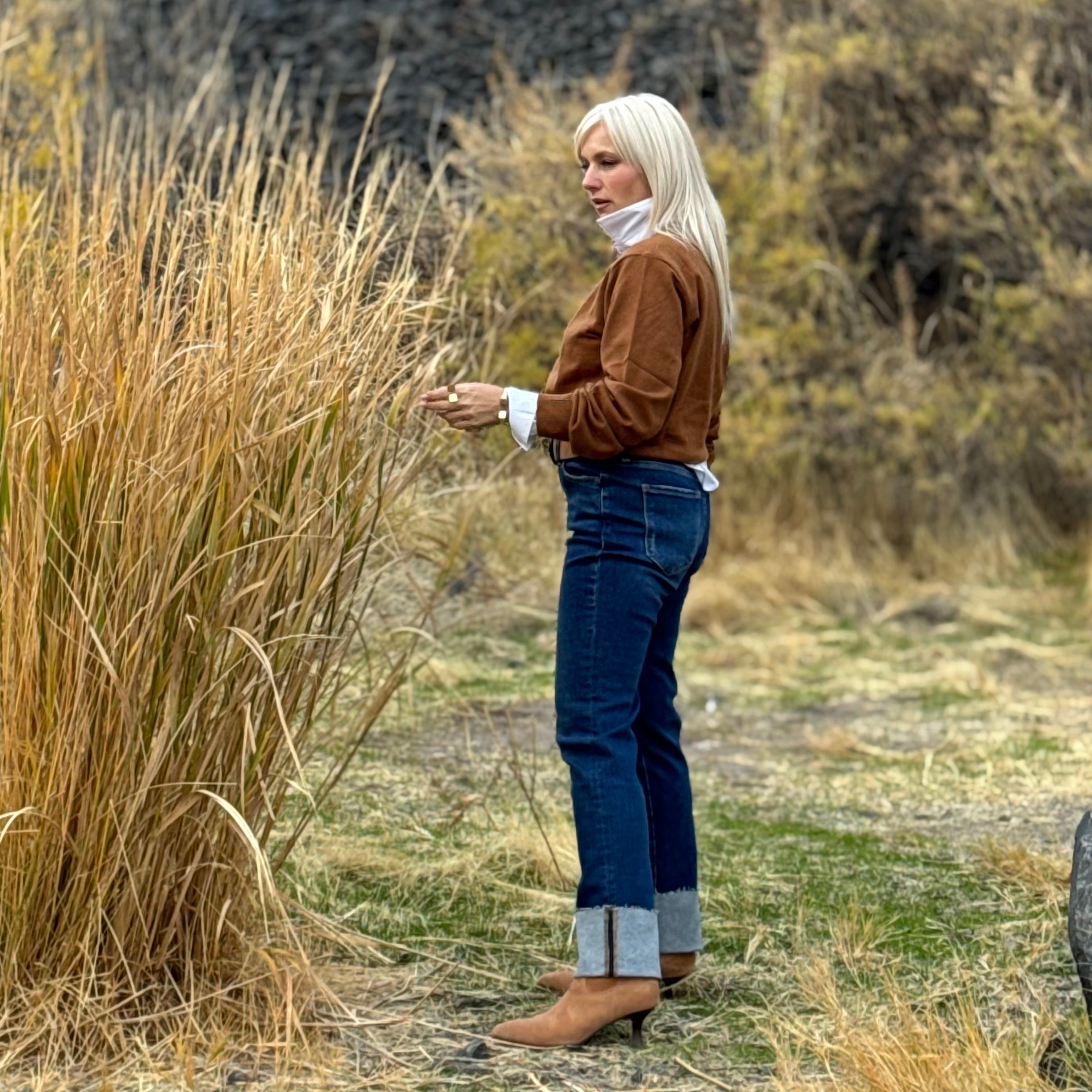 Sienna Cuffed Straight Jean