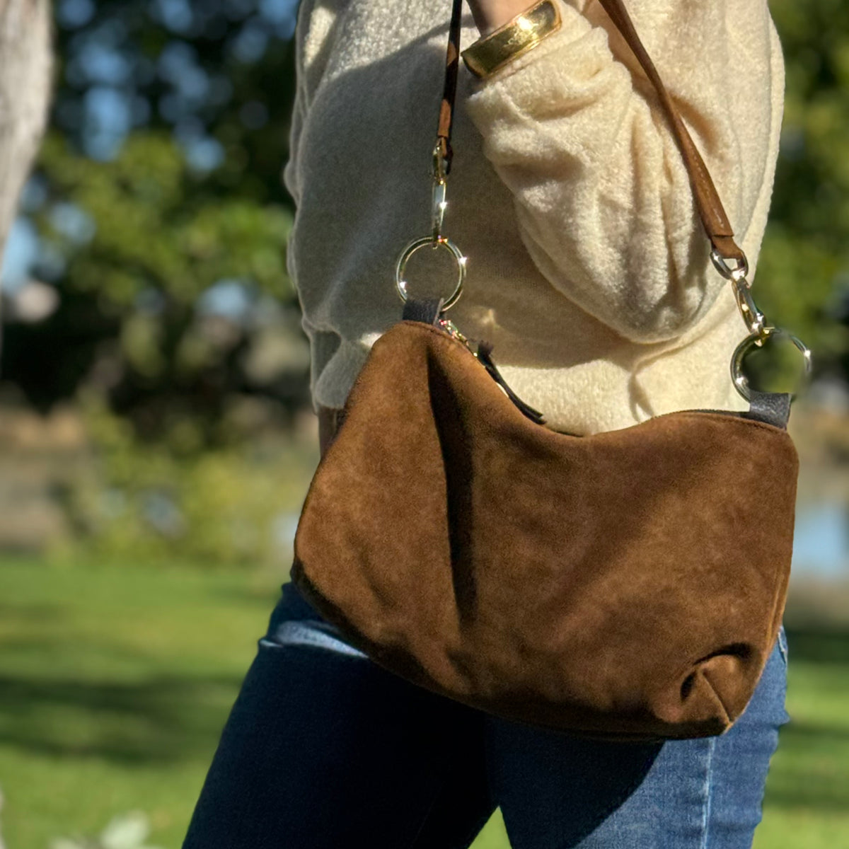 Sienna Slouch Suede Shoulder Bag