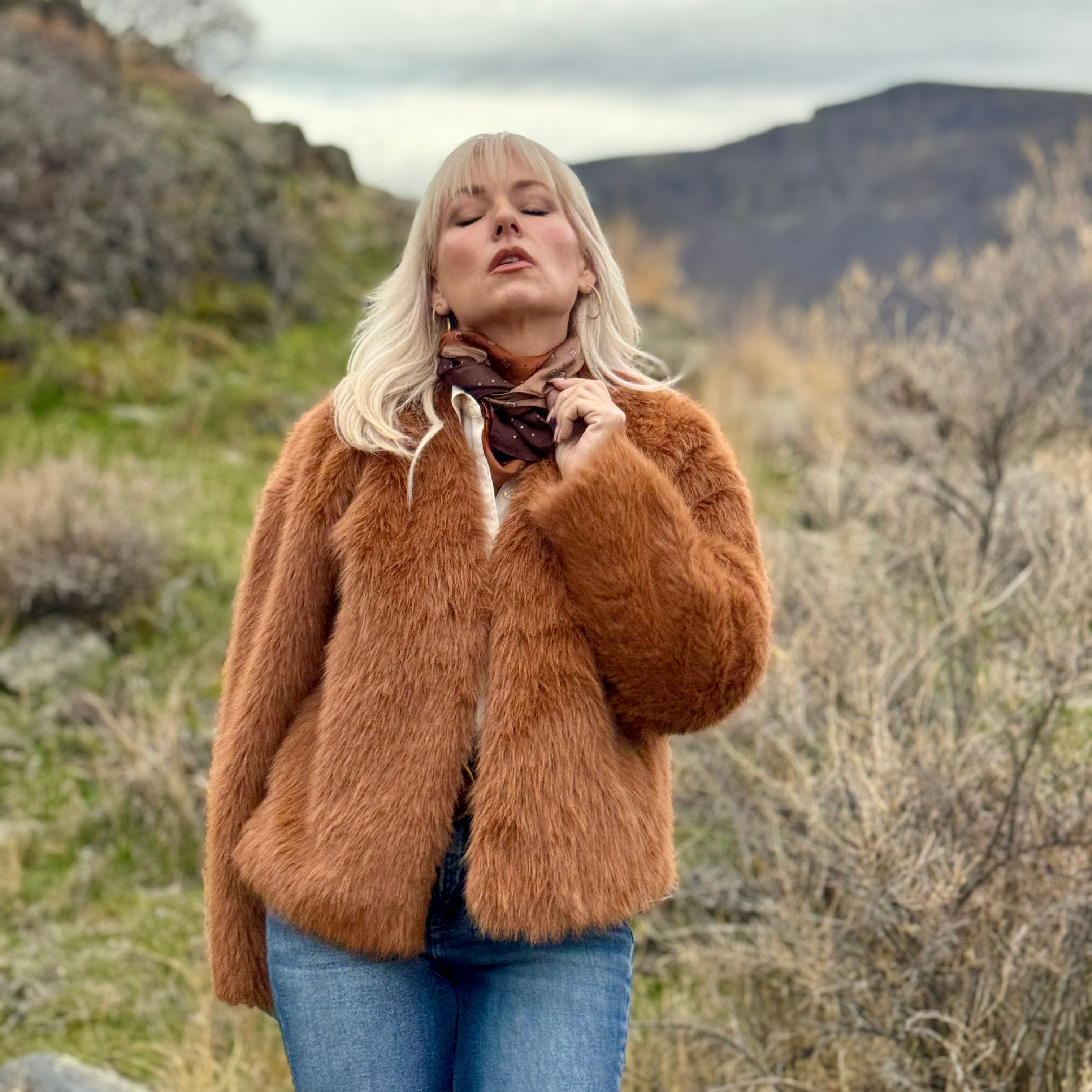 The Canyon Spice Faux-Fur Jacket