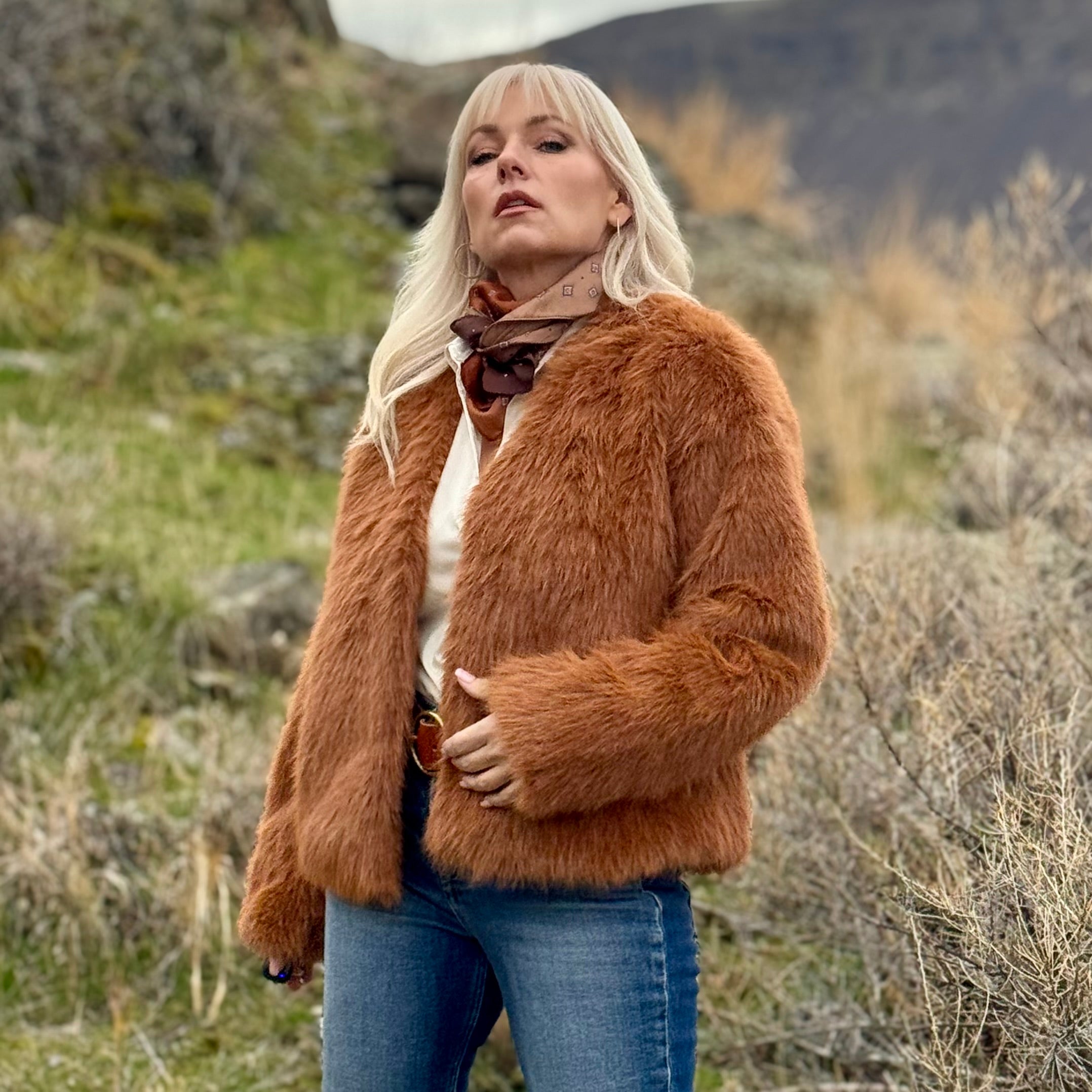 The Canyon Spice Faux-Fur Jacket