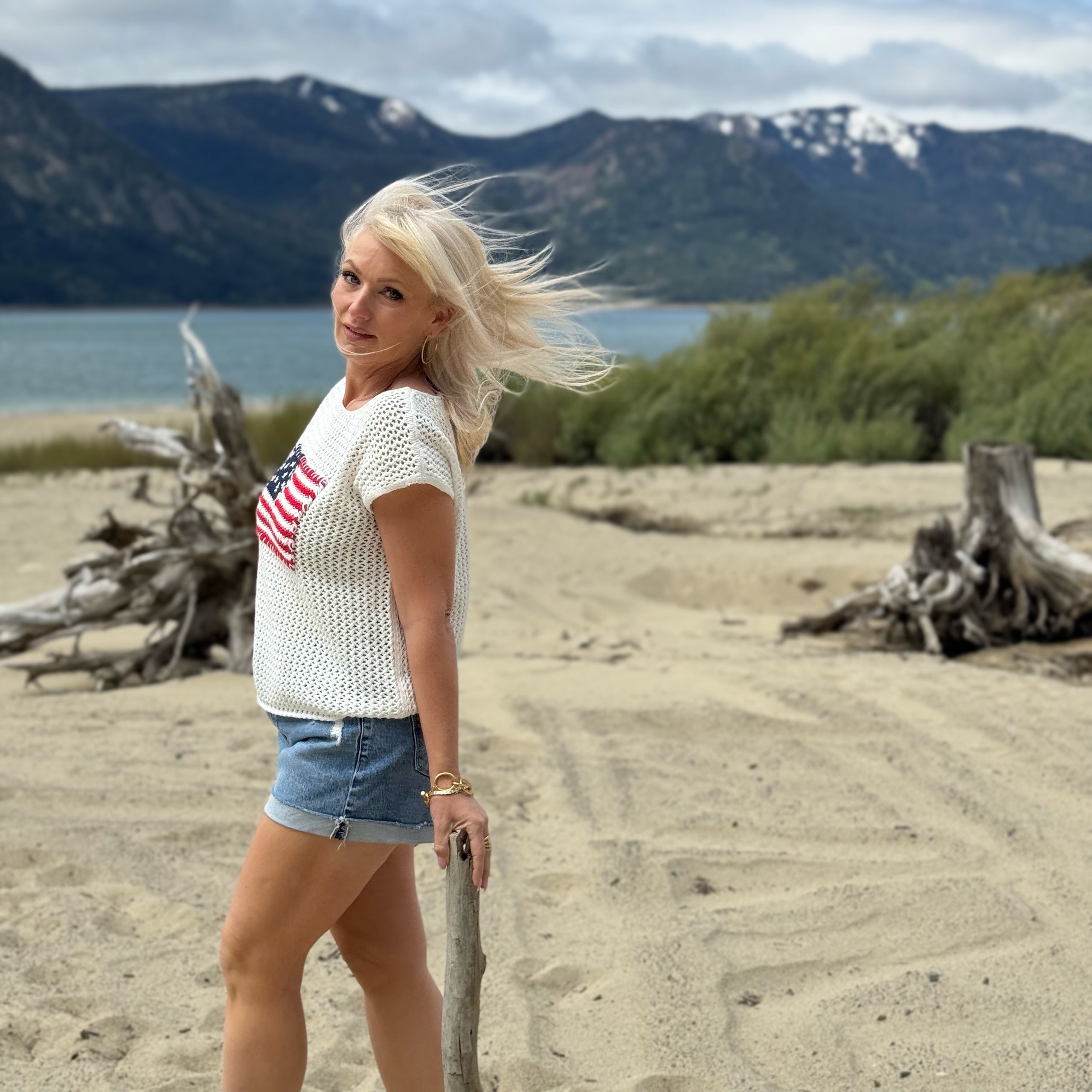 AMERICAN SUMMER KNIT TANK Ivory