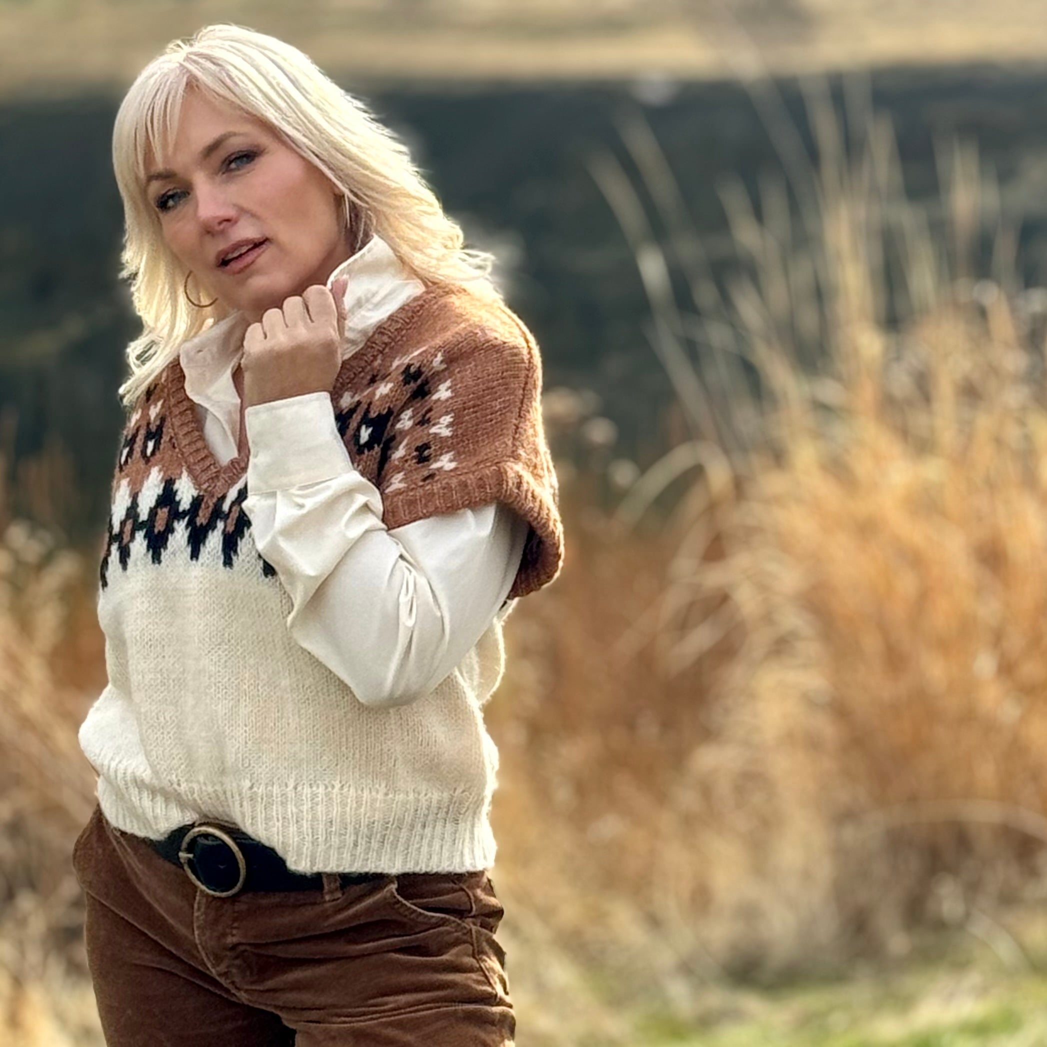 The High Desert Fair Isle Vest