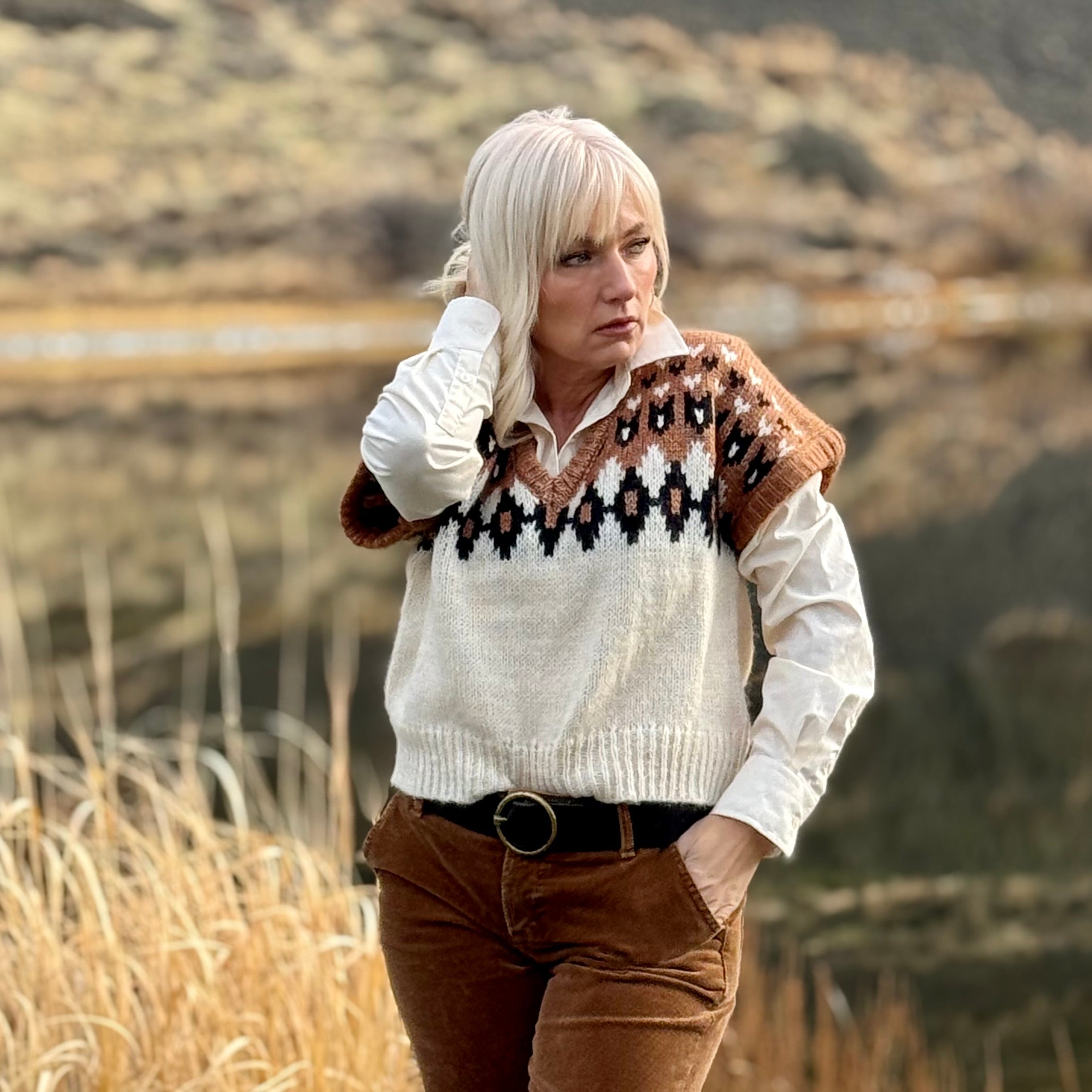 The High Desert Fair Isle Vest