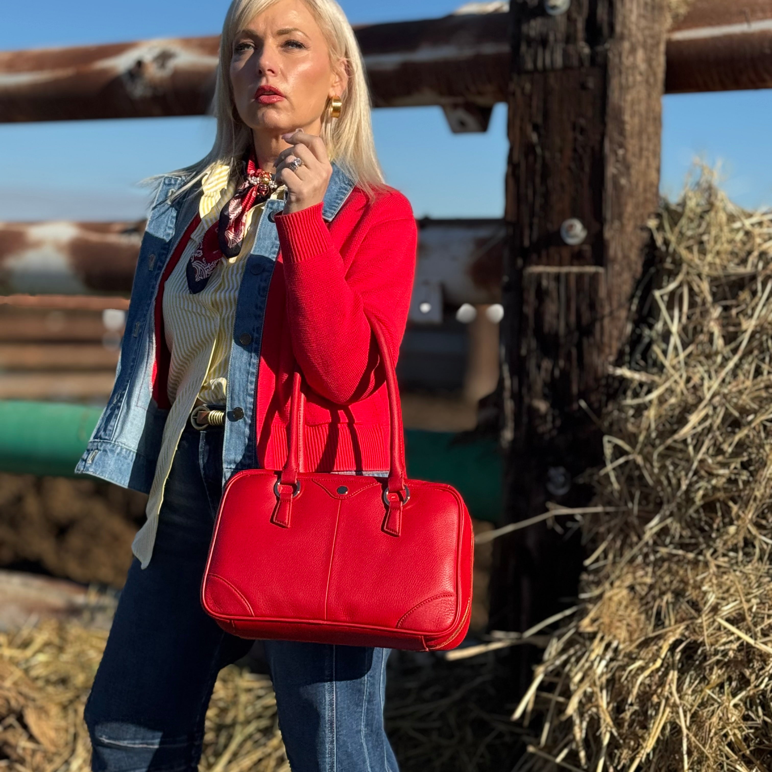 Hammitt Meredith Med Chili Red/Gold