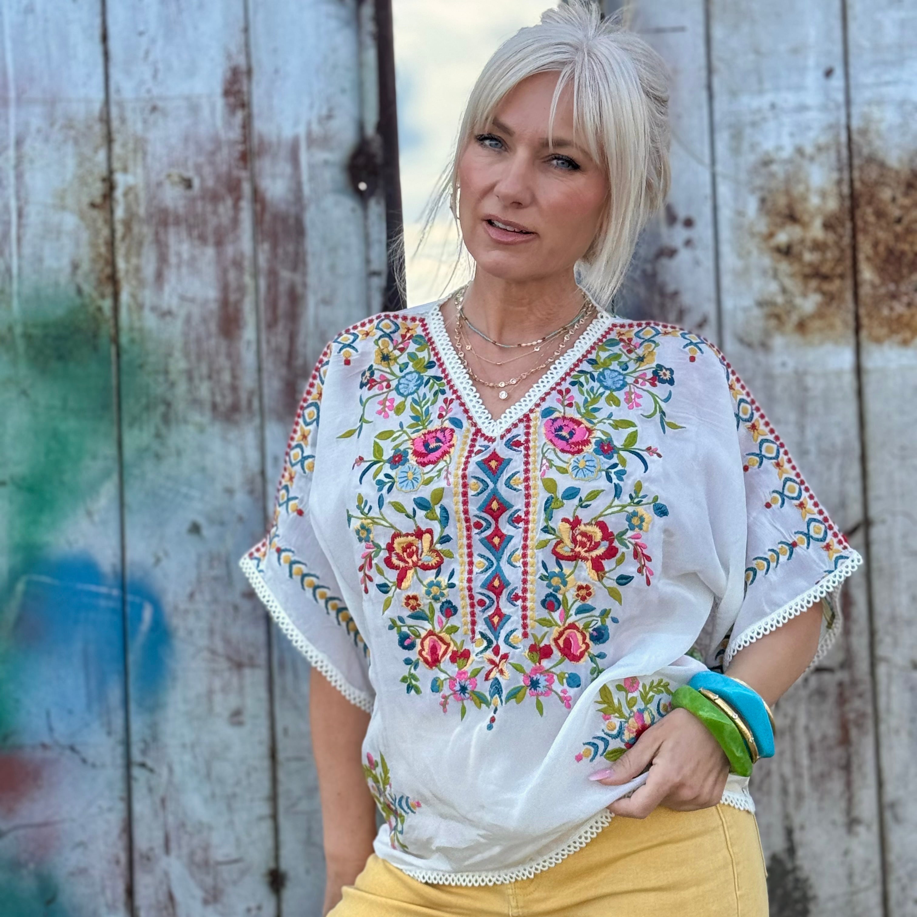 Ferris Embroidered Blouse