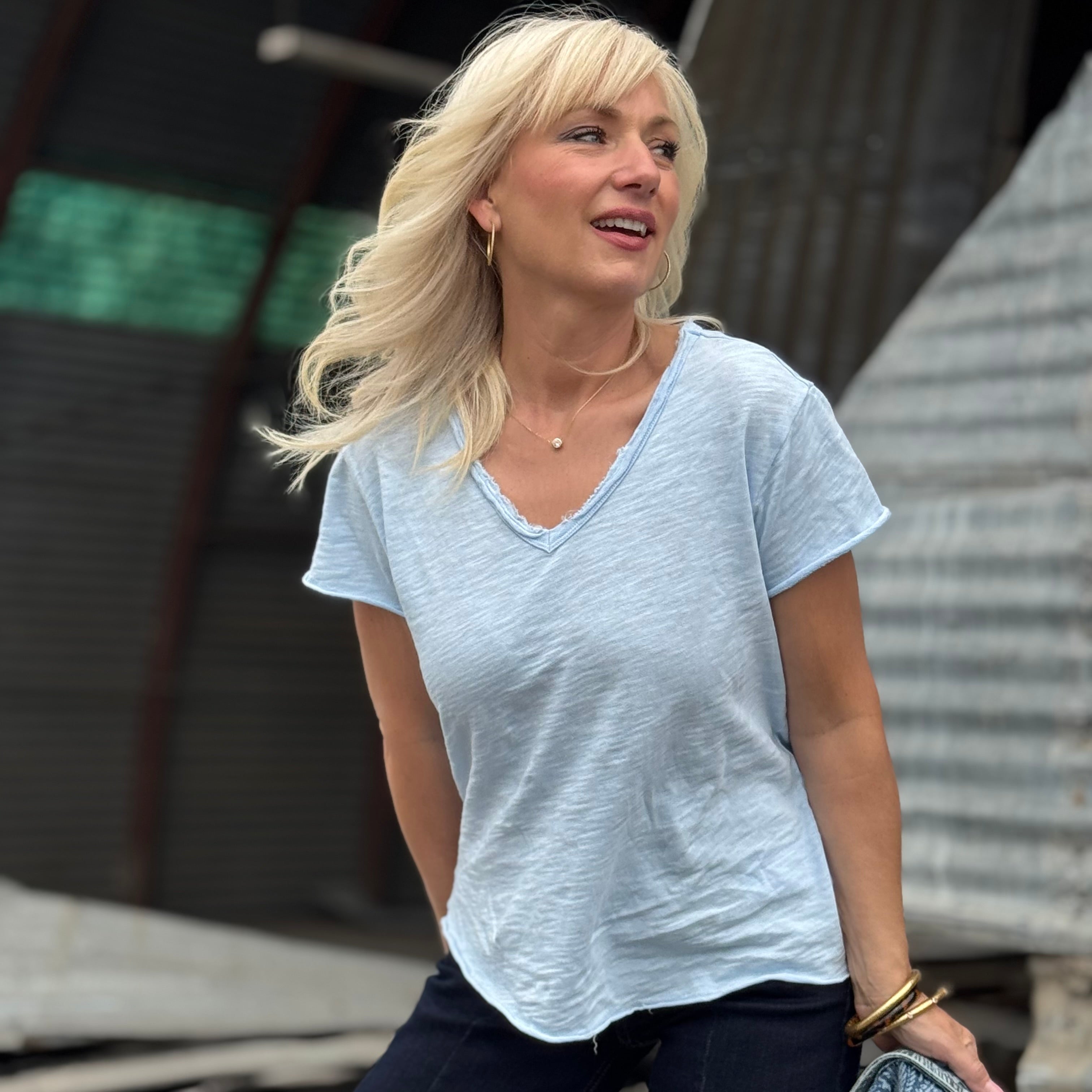 Vanya Tee Sky Blue