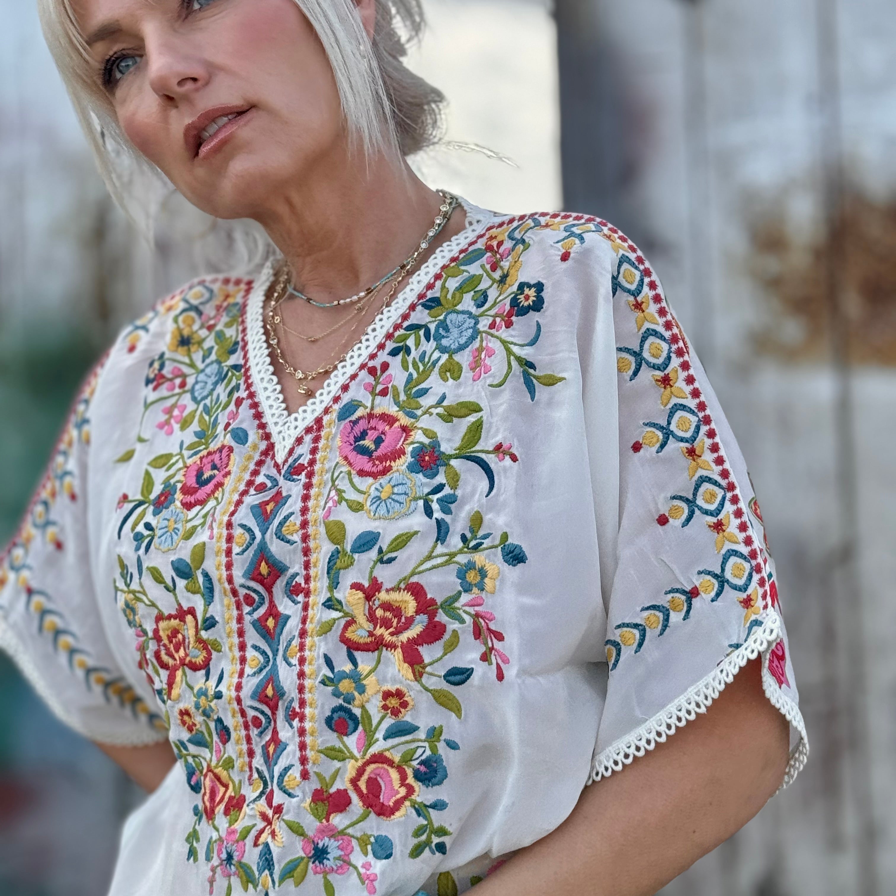 Ferris Embroidered Blouse