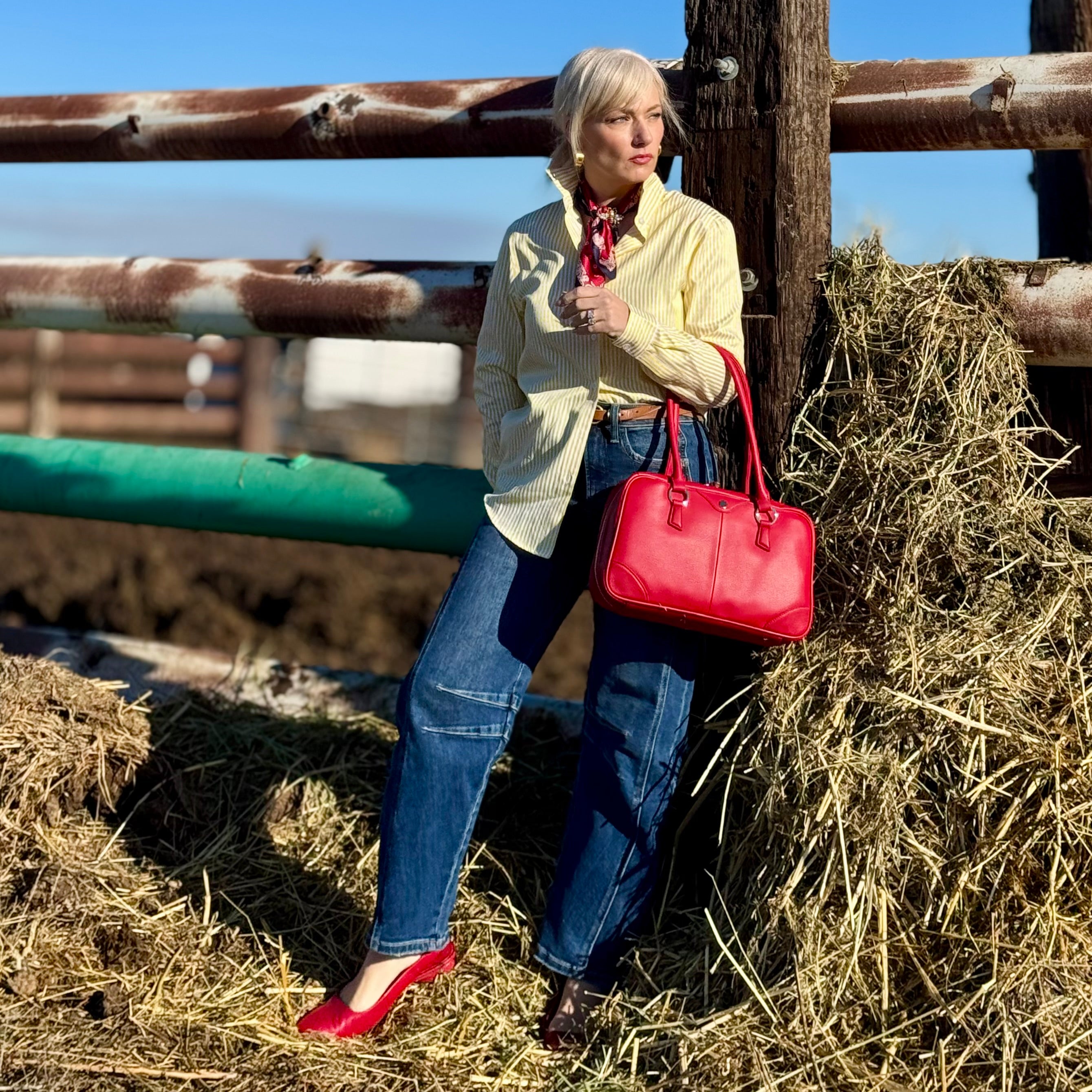 Dusk Dark Wash Barrel Jeans