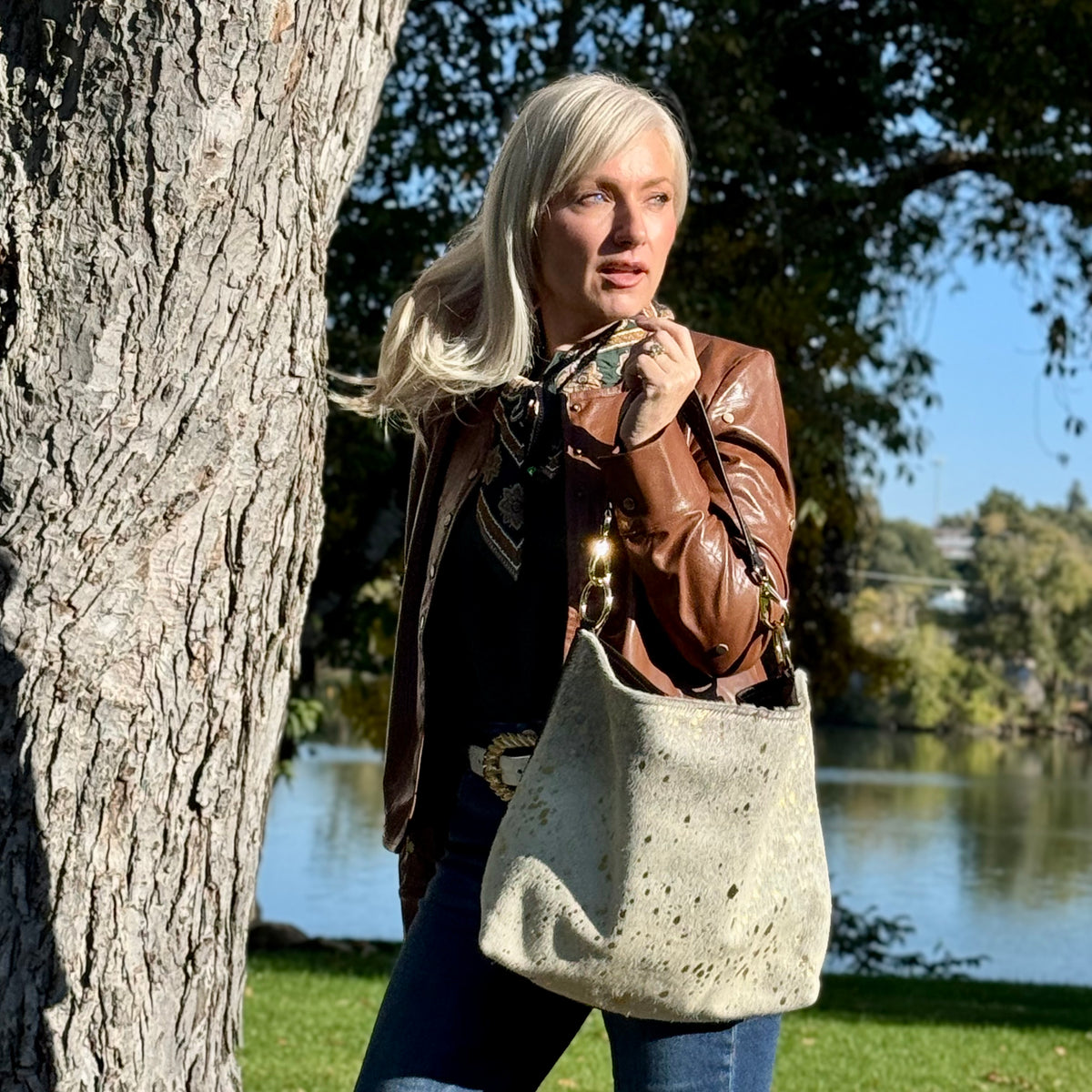 The Gilded Sage Shoulder Bag
