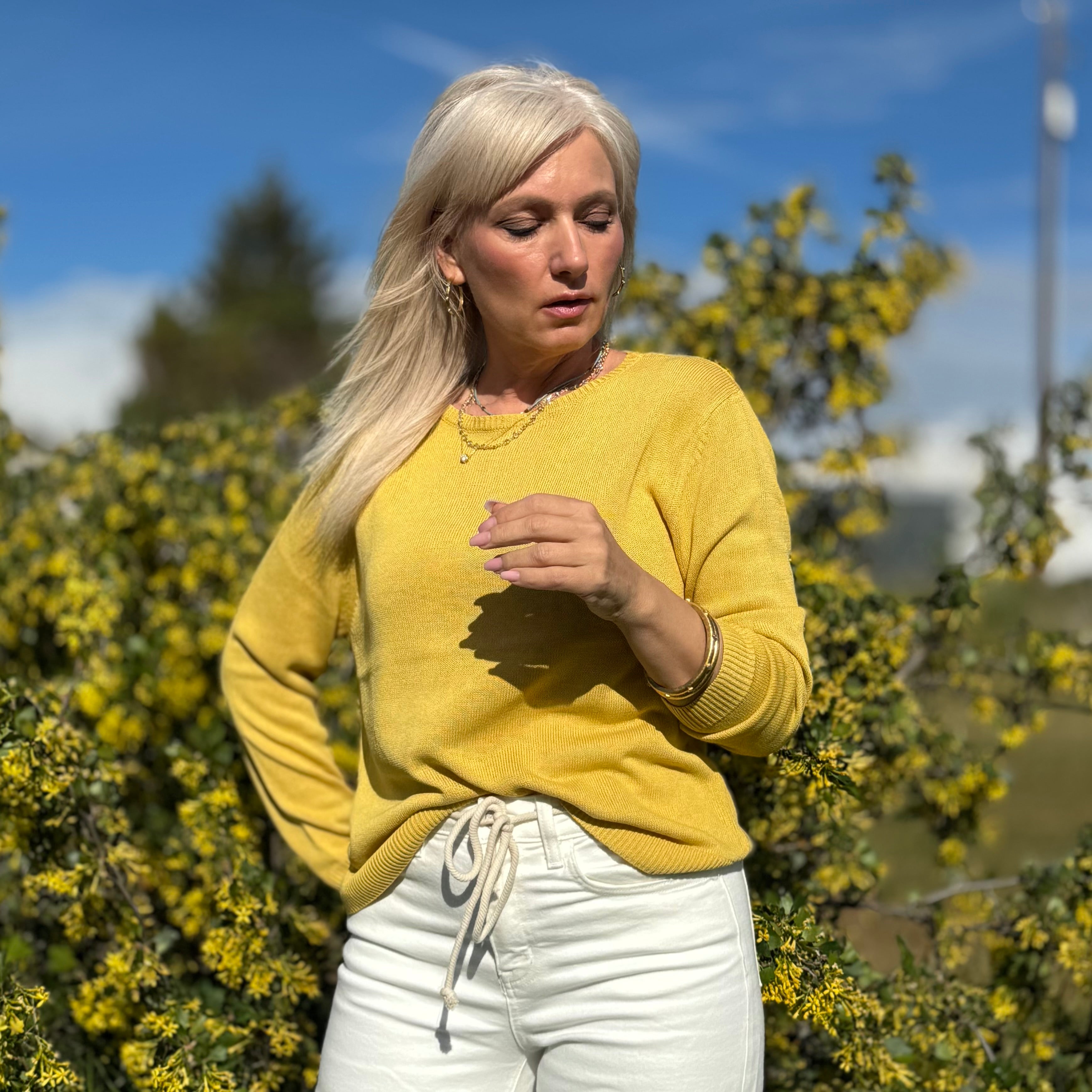 Golden Hour Knit Pullover