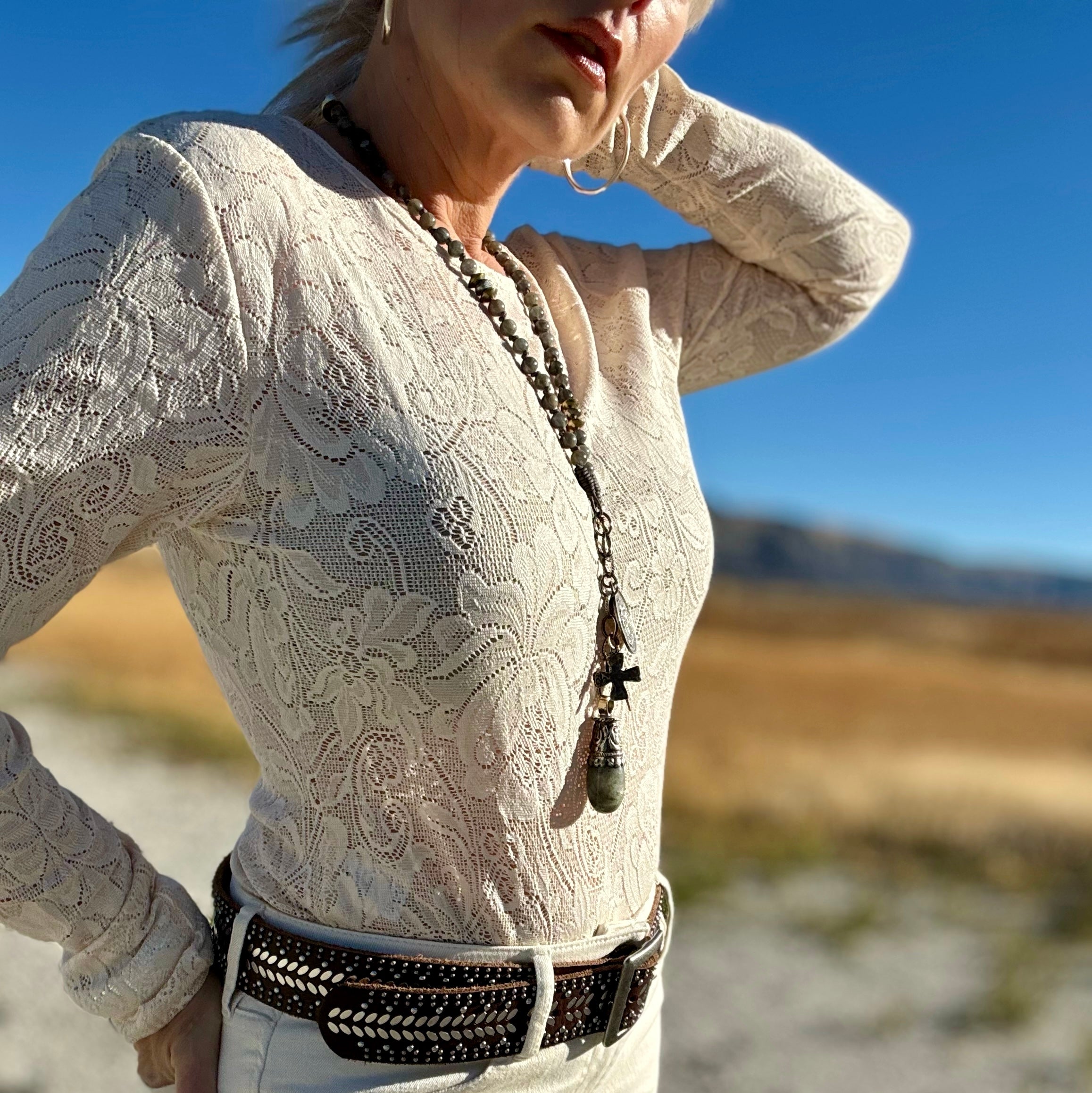 Lux Lace Layering Top (Cream)