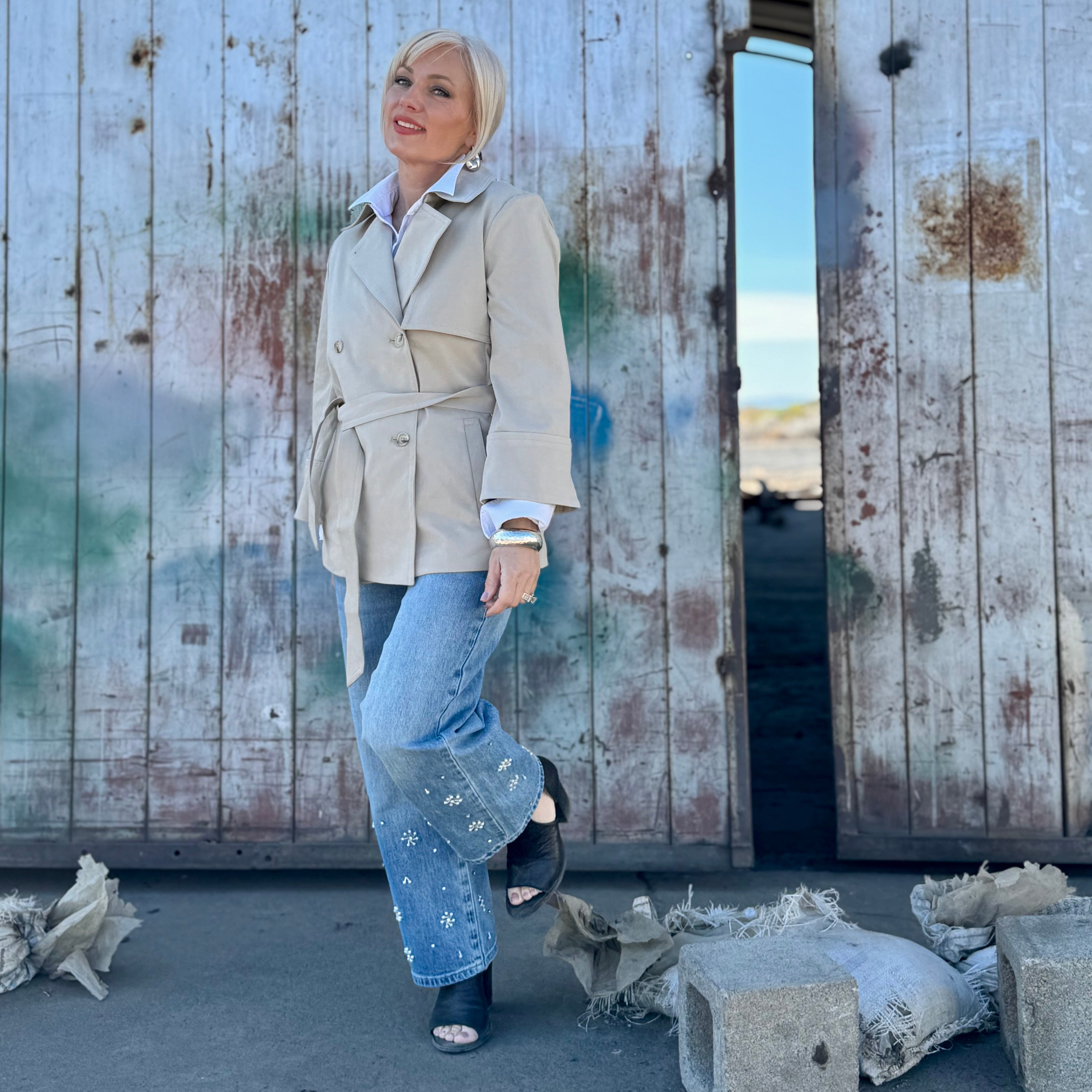 The Sandstone Tie-Waist Jacket