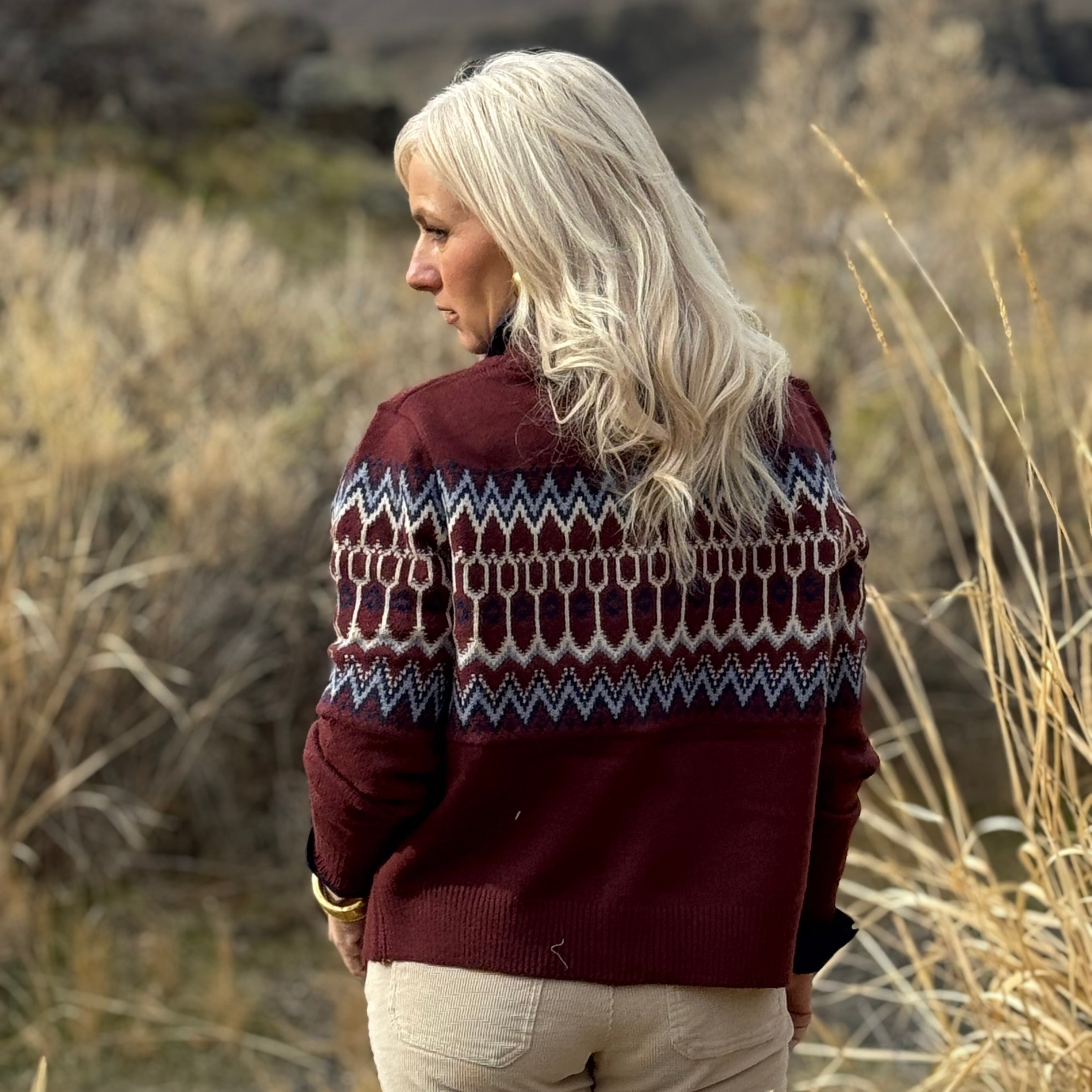The Maroon Mesa Cardigan