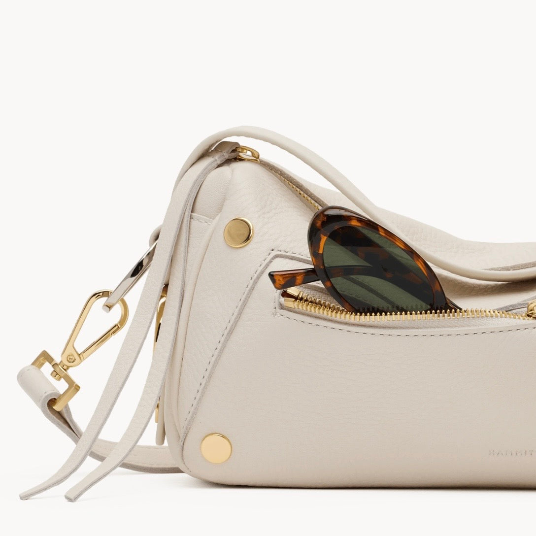 Hammitt Doxie Med Calla Lily White/Gold Silver