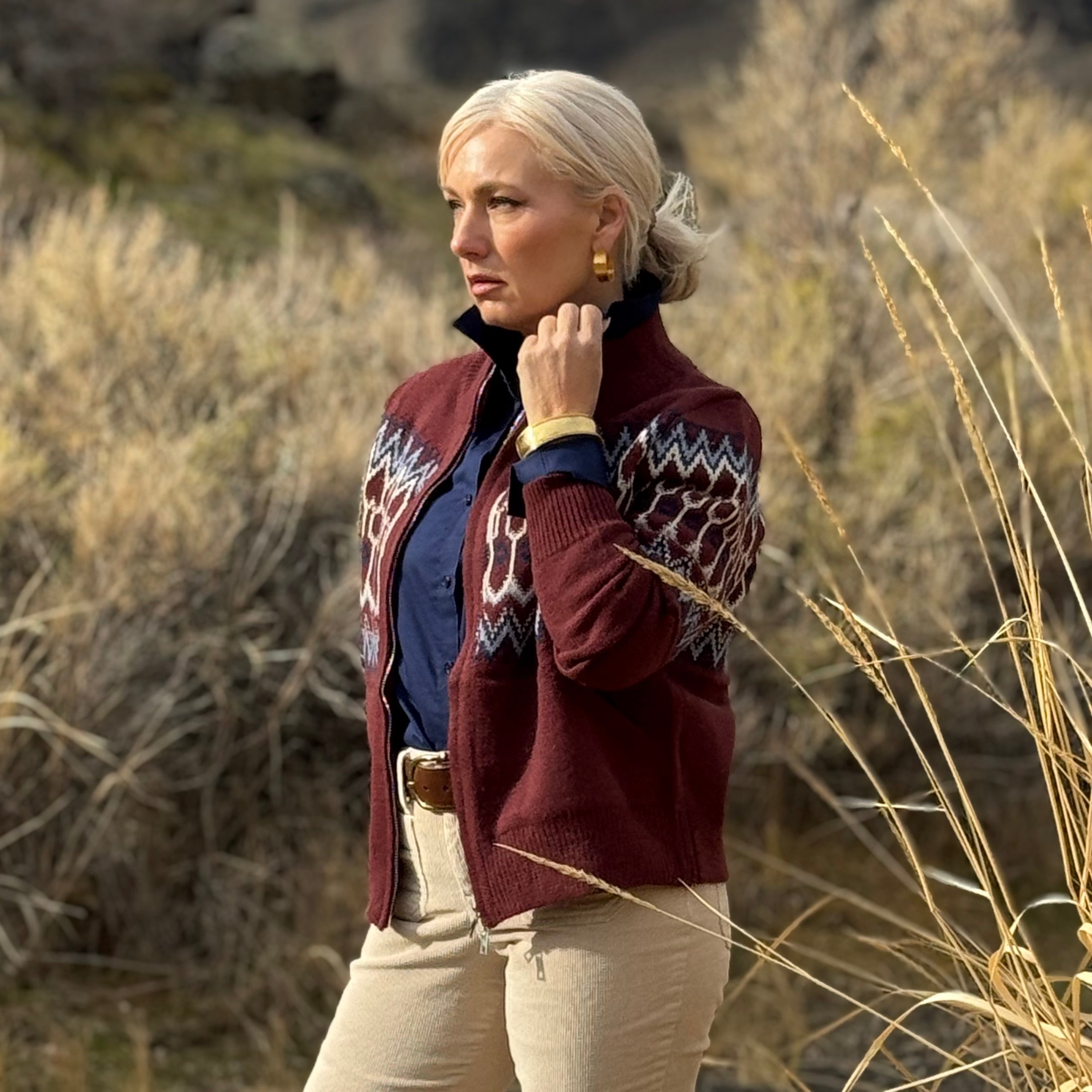 The Maroon Mesa Cardigan