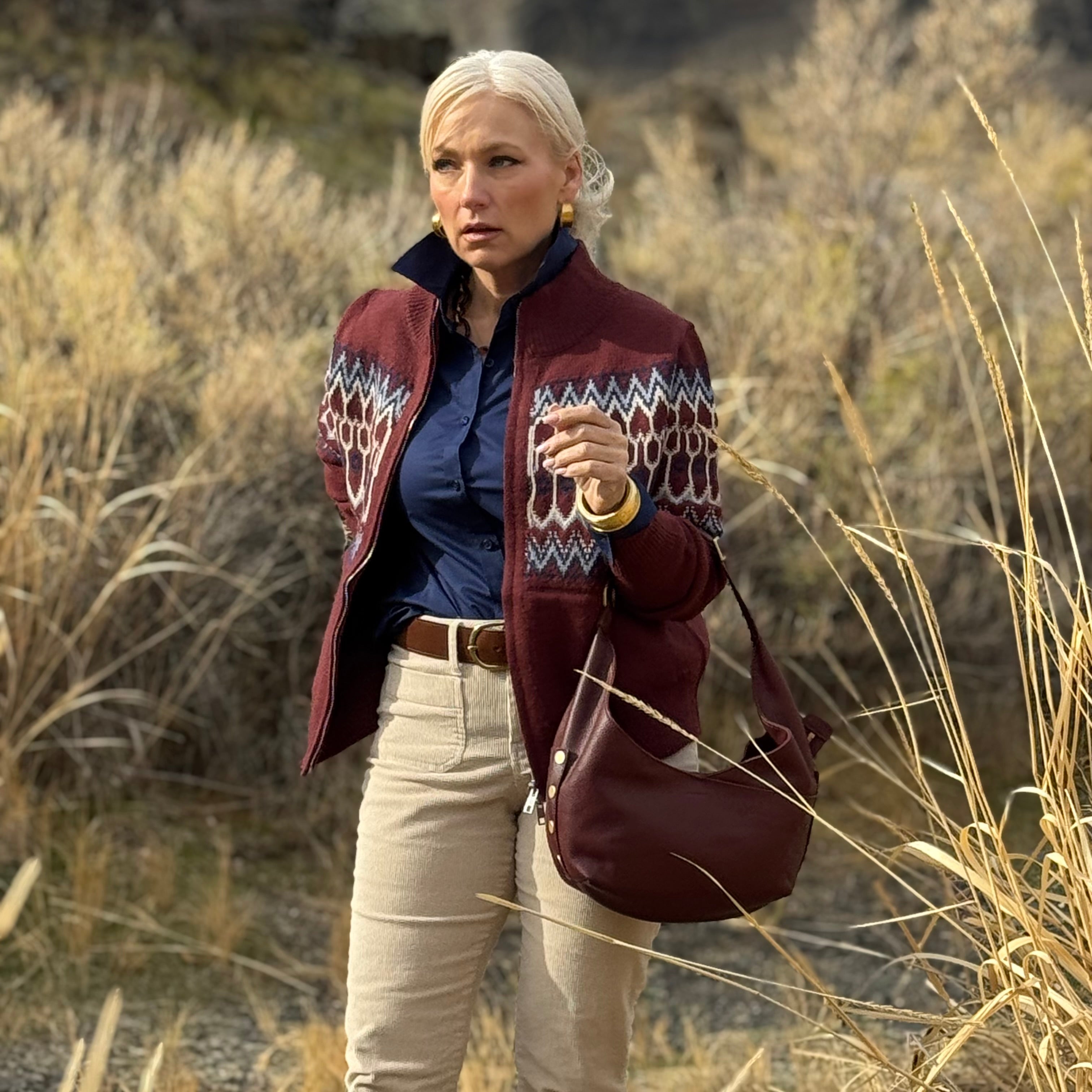 Hammitt Tom Medium Cherrywood Pebble/Brushed Gold (Copy)