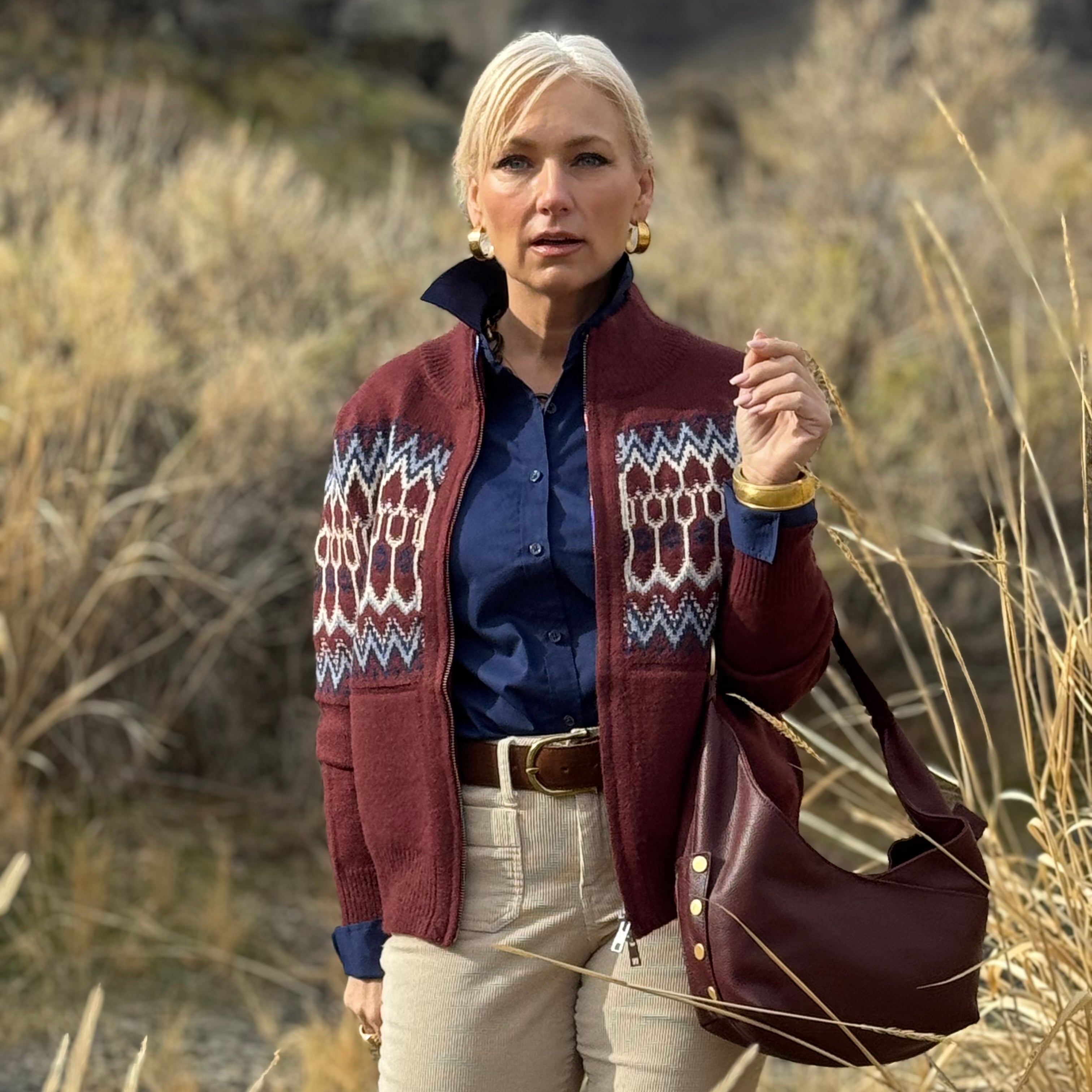 The Maroon Mesa Cardigan