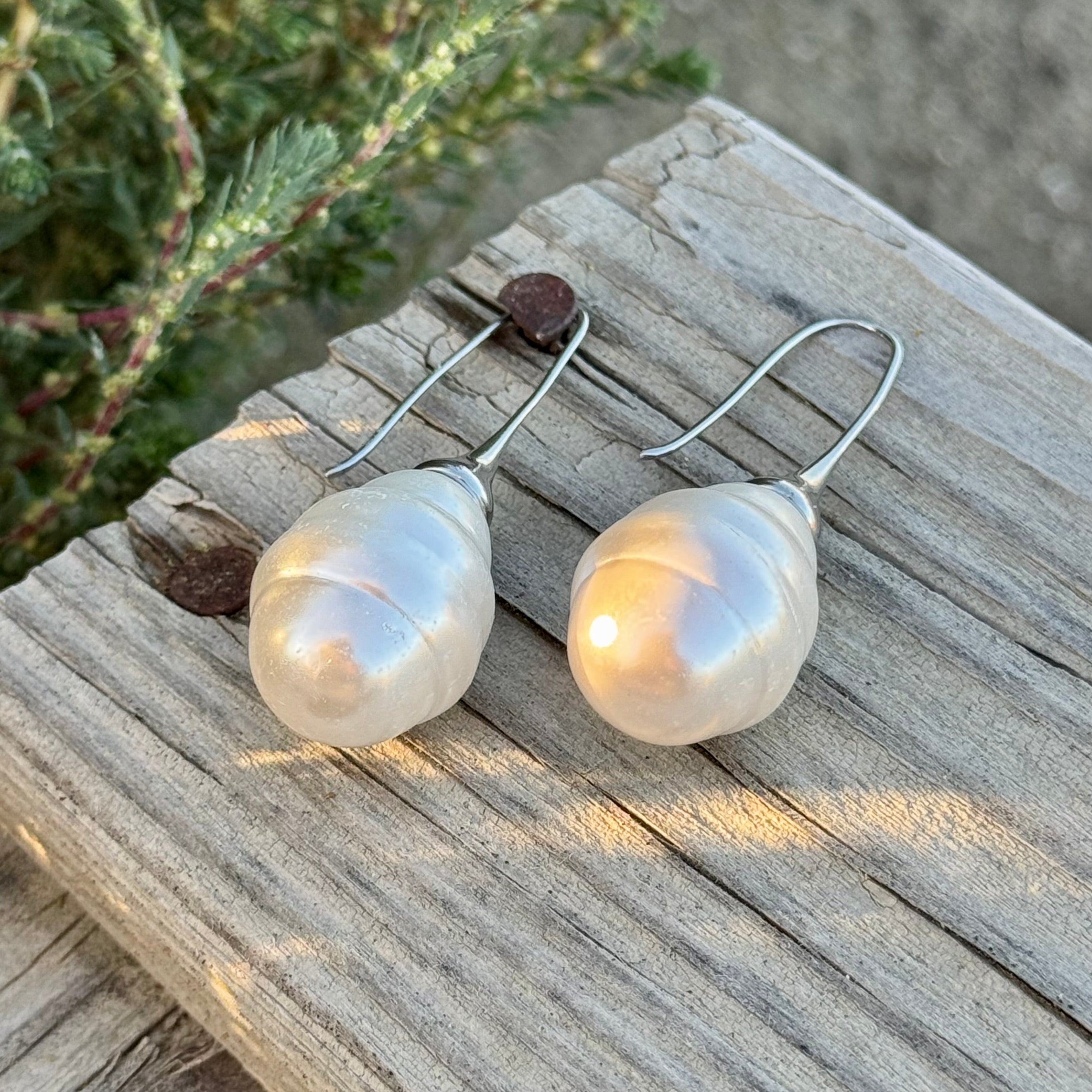 Luna Large Baroque Pearl Earrings