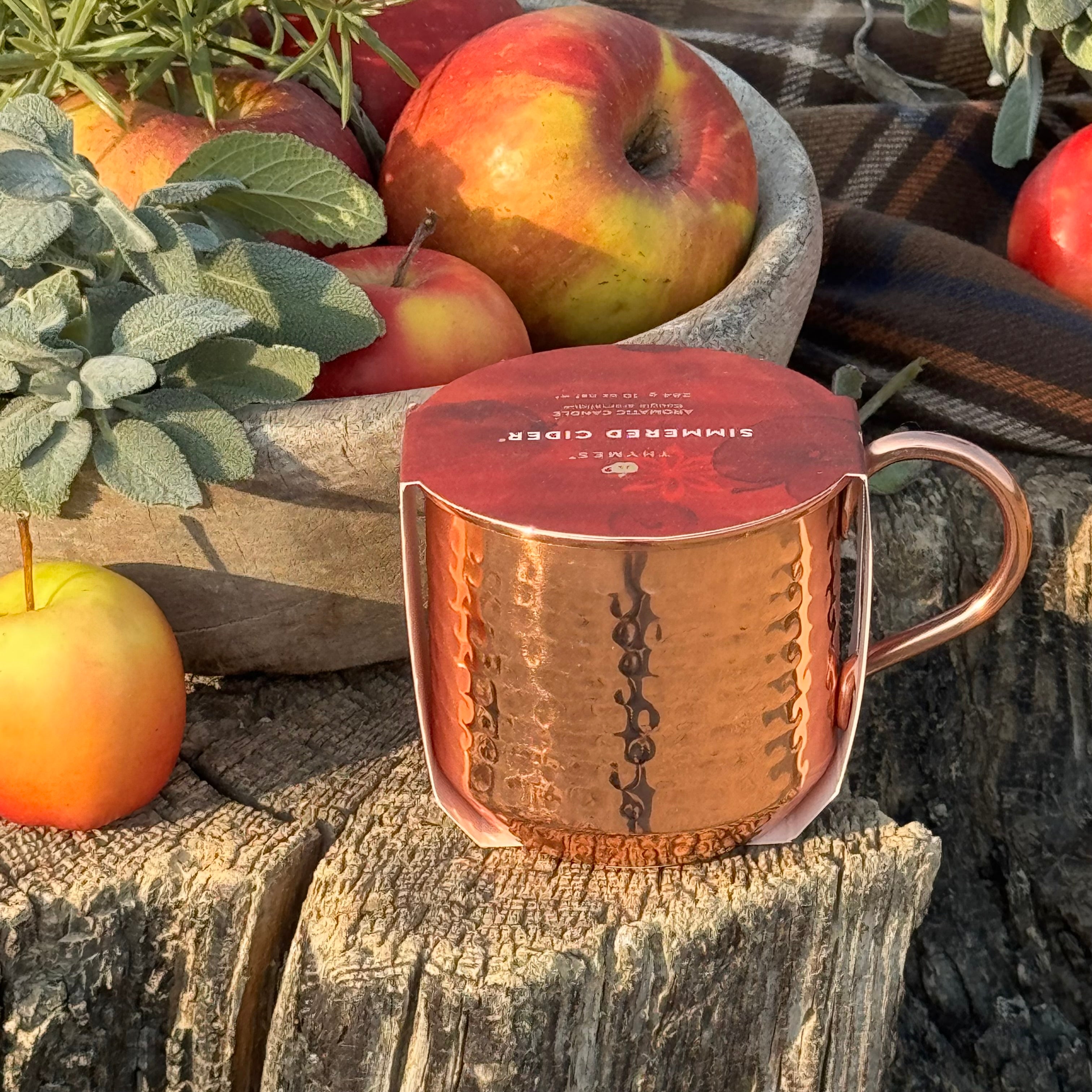 Simmered Cider Copper Cup Candle