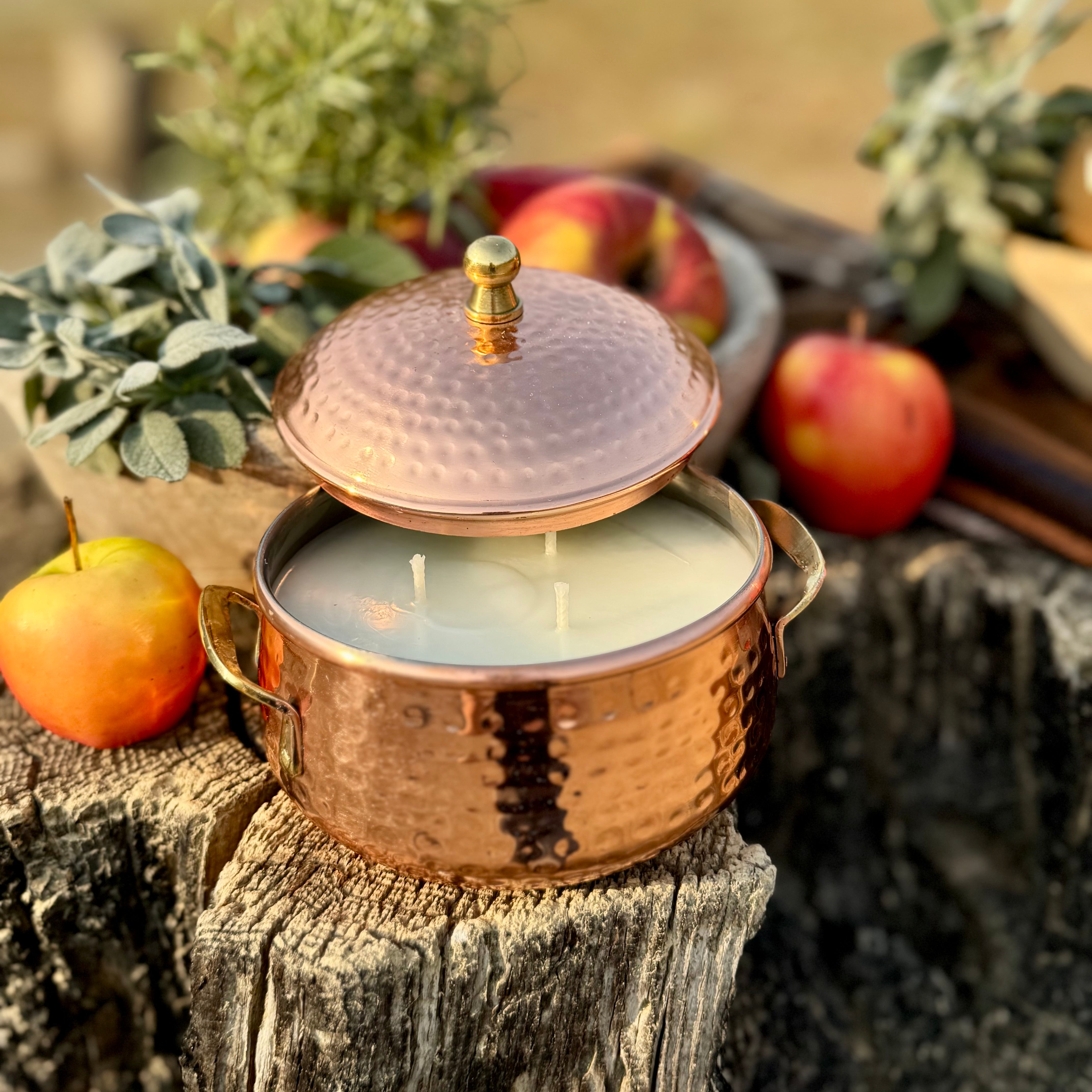 Simmered Cider Copper Pot 3-Wick Candle