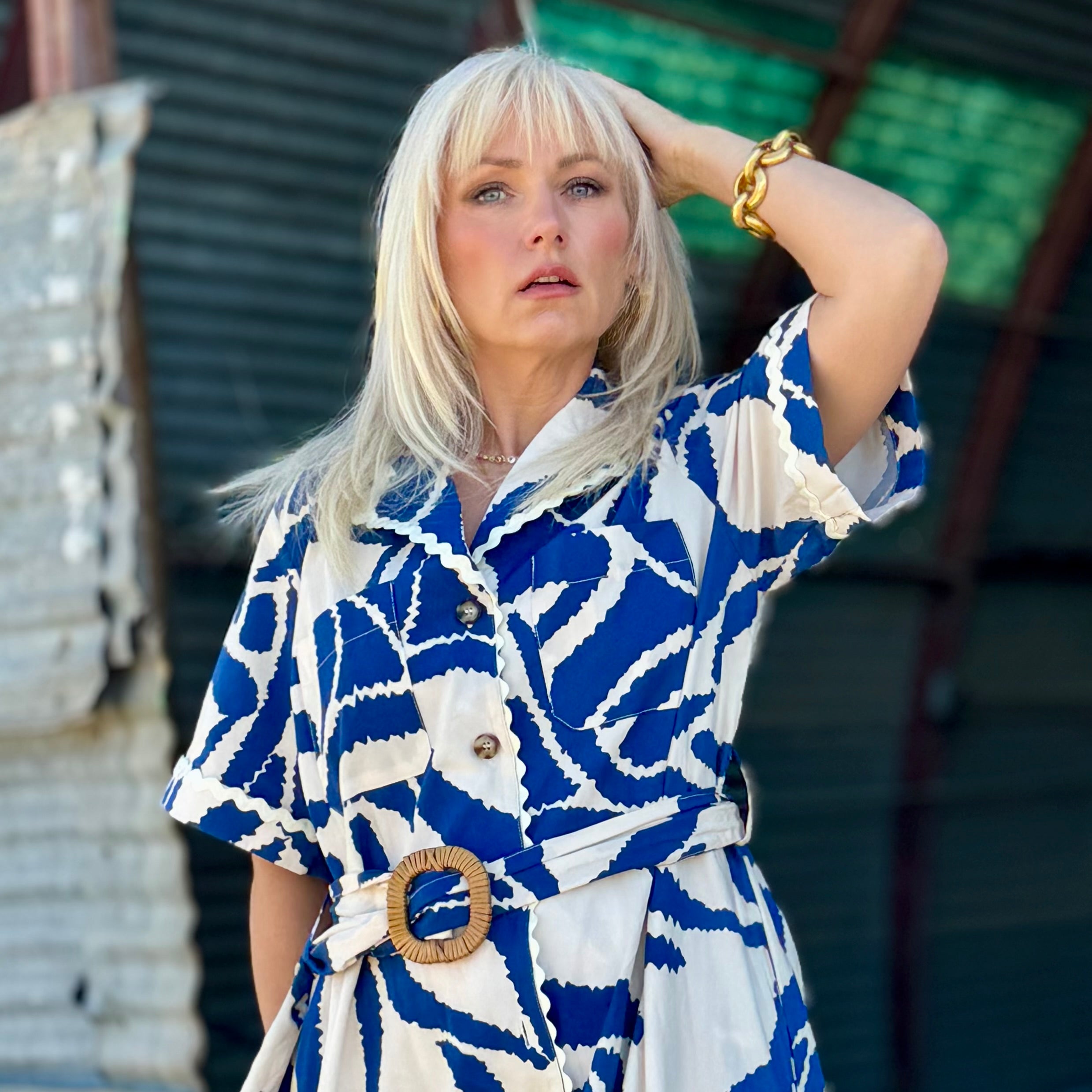 Indigo Coast Shirt Dress