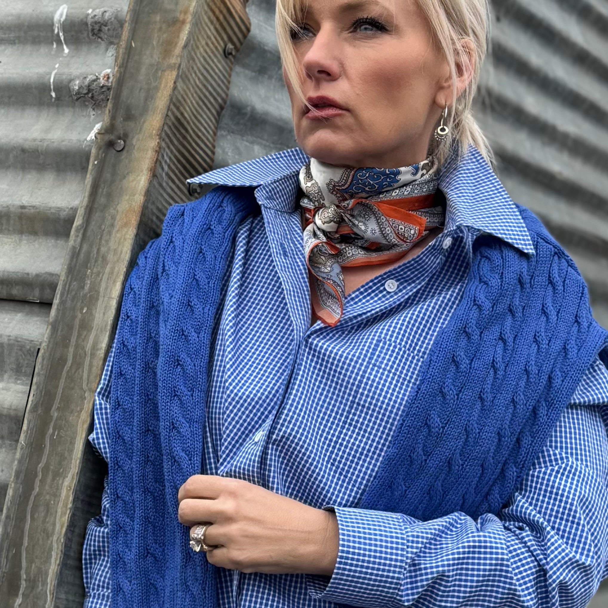 Bluebird Oversized Cotton Shirt