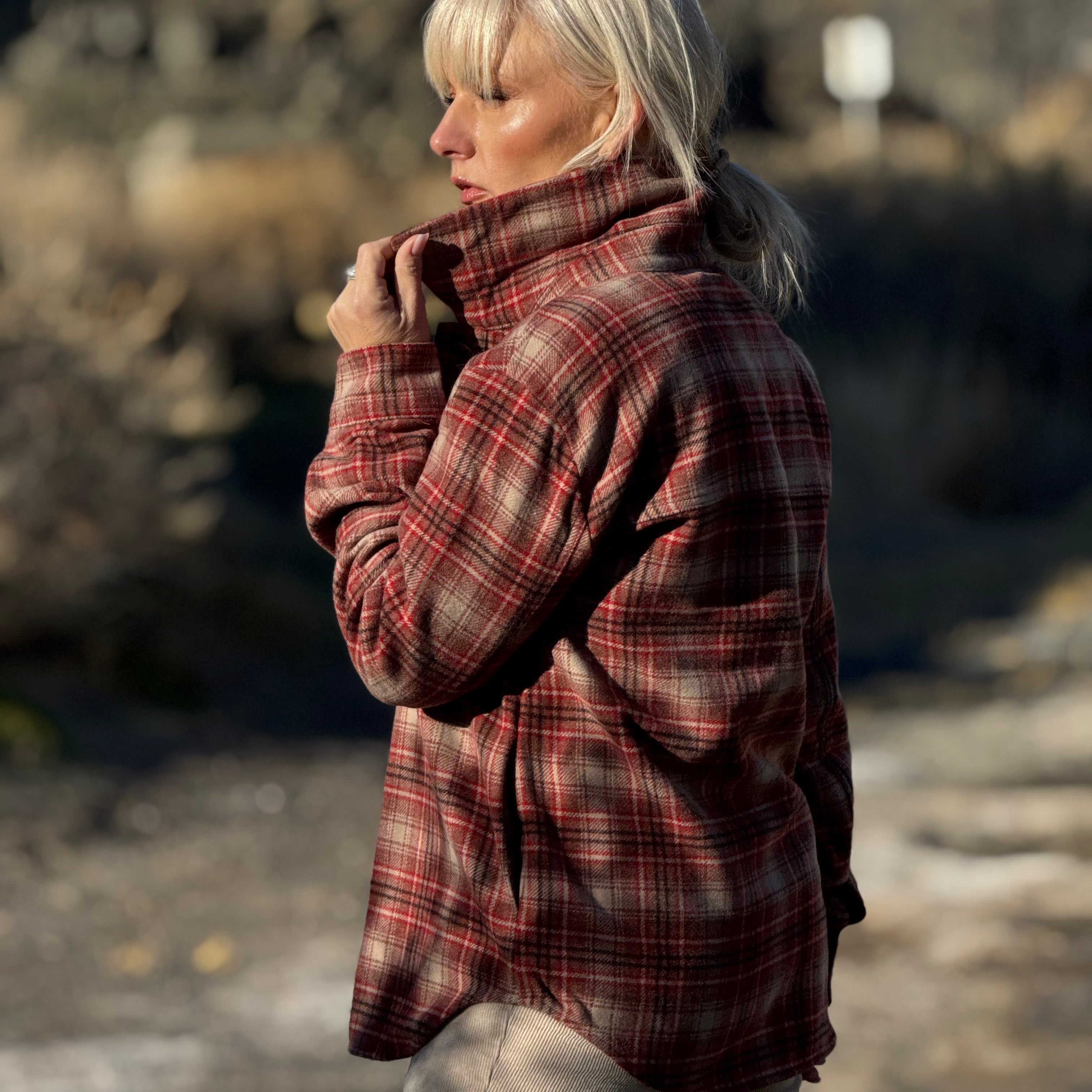 Silver Sage Rustic Check Jacket