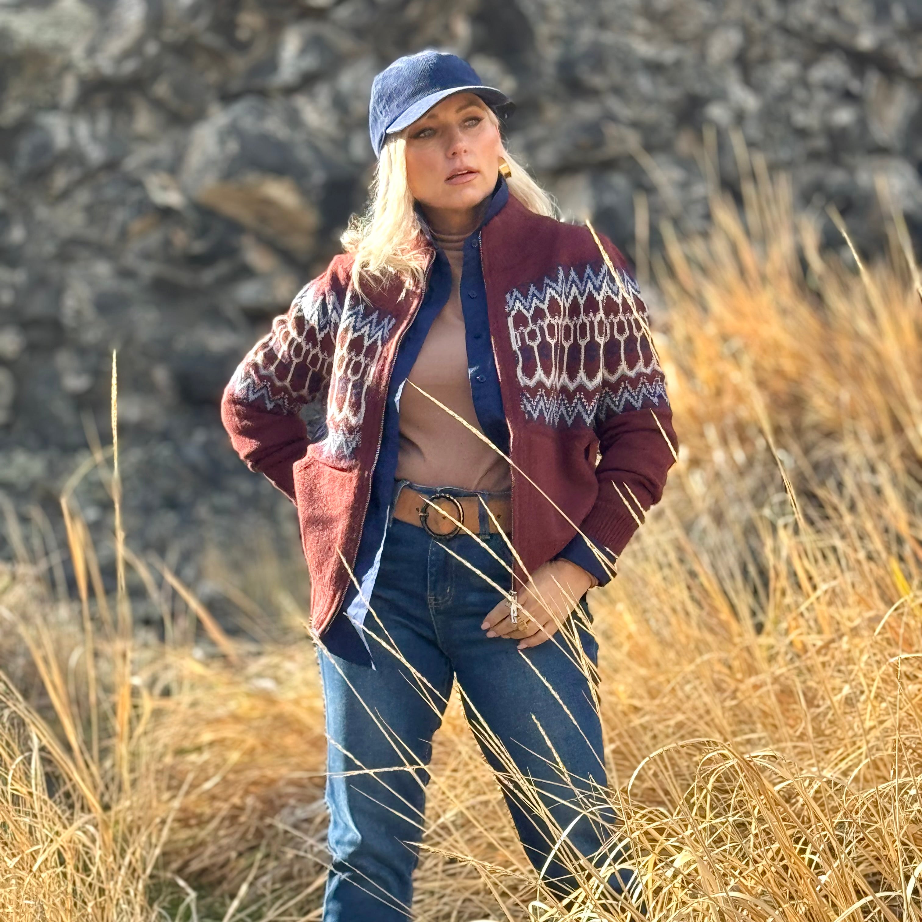 The Maroon Mesa Cardigan