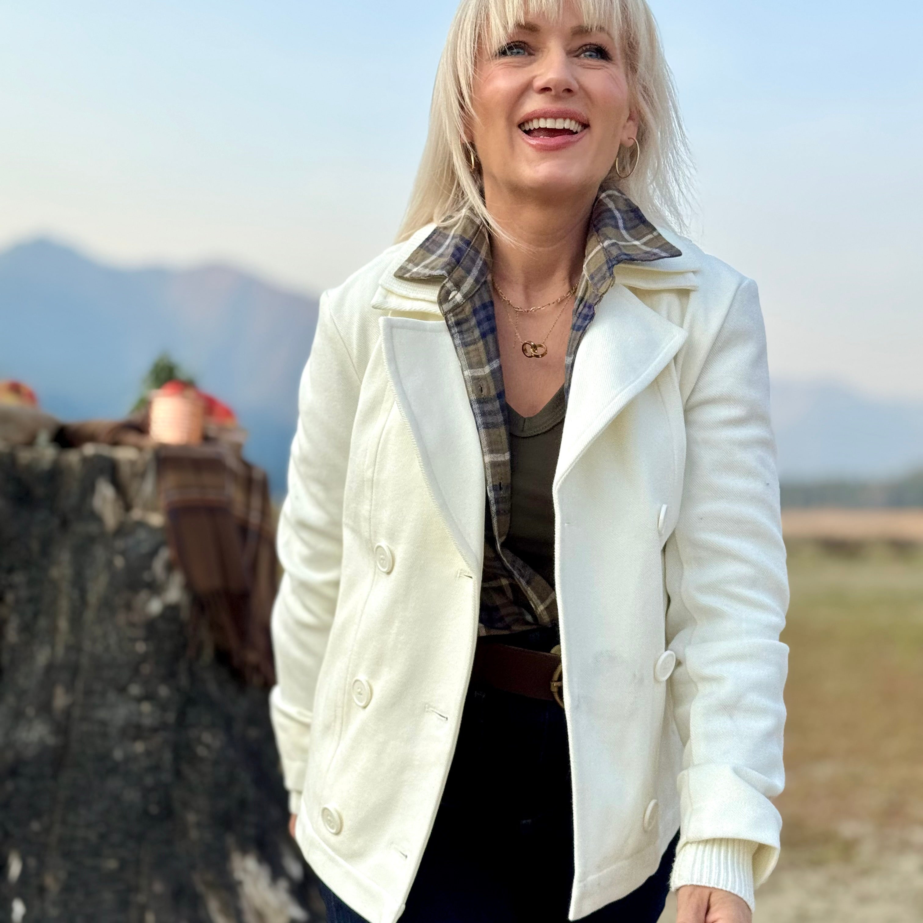 Maude Crop Peacoat