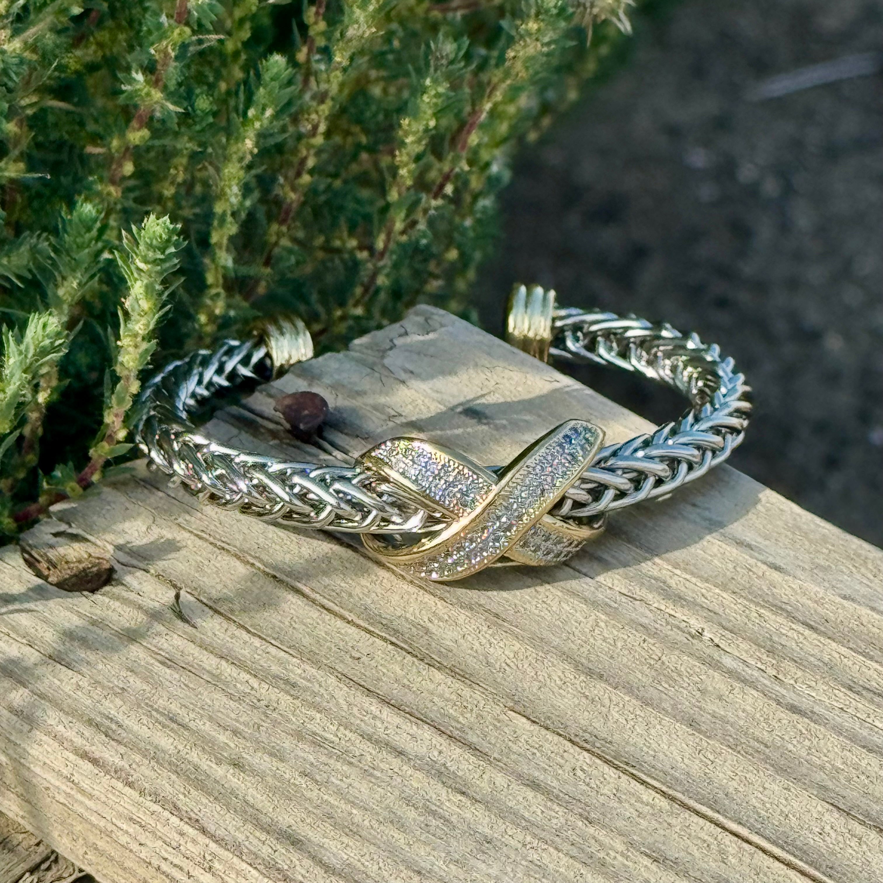 Golden Embrace Cuff Bracelet
