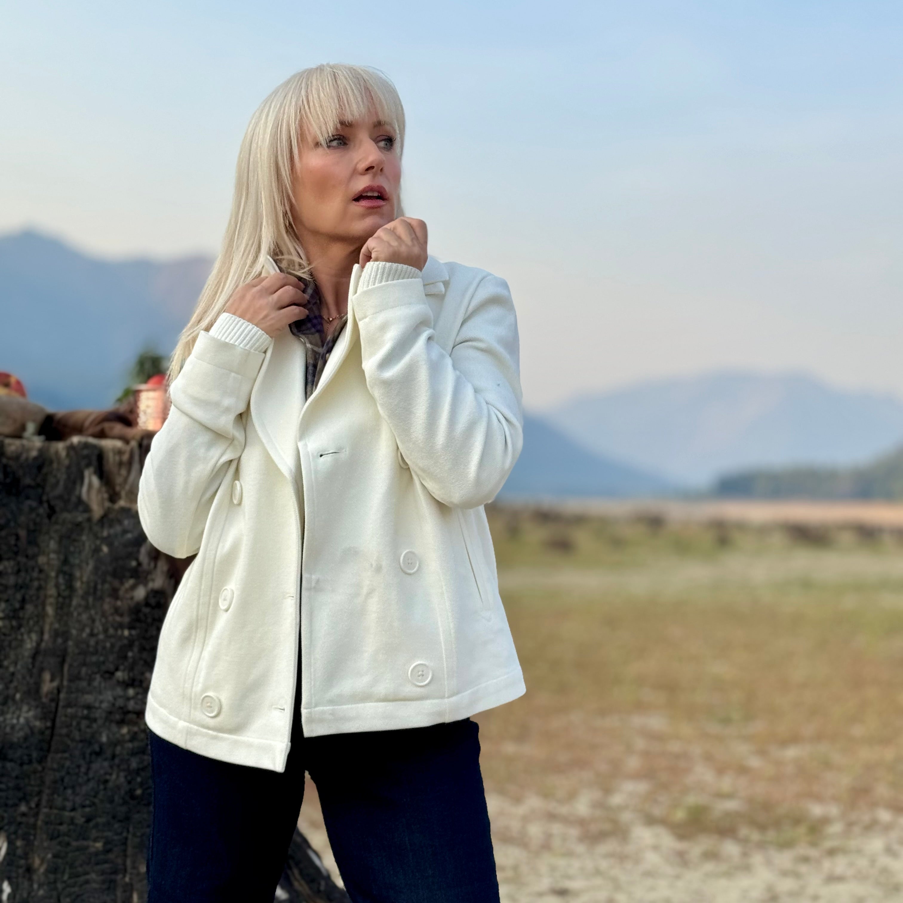 Maude Crop Peacoat