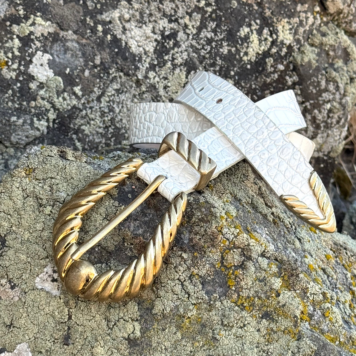 The Ivory Twist Belt
