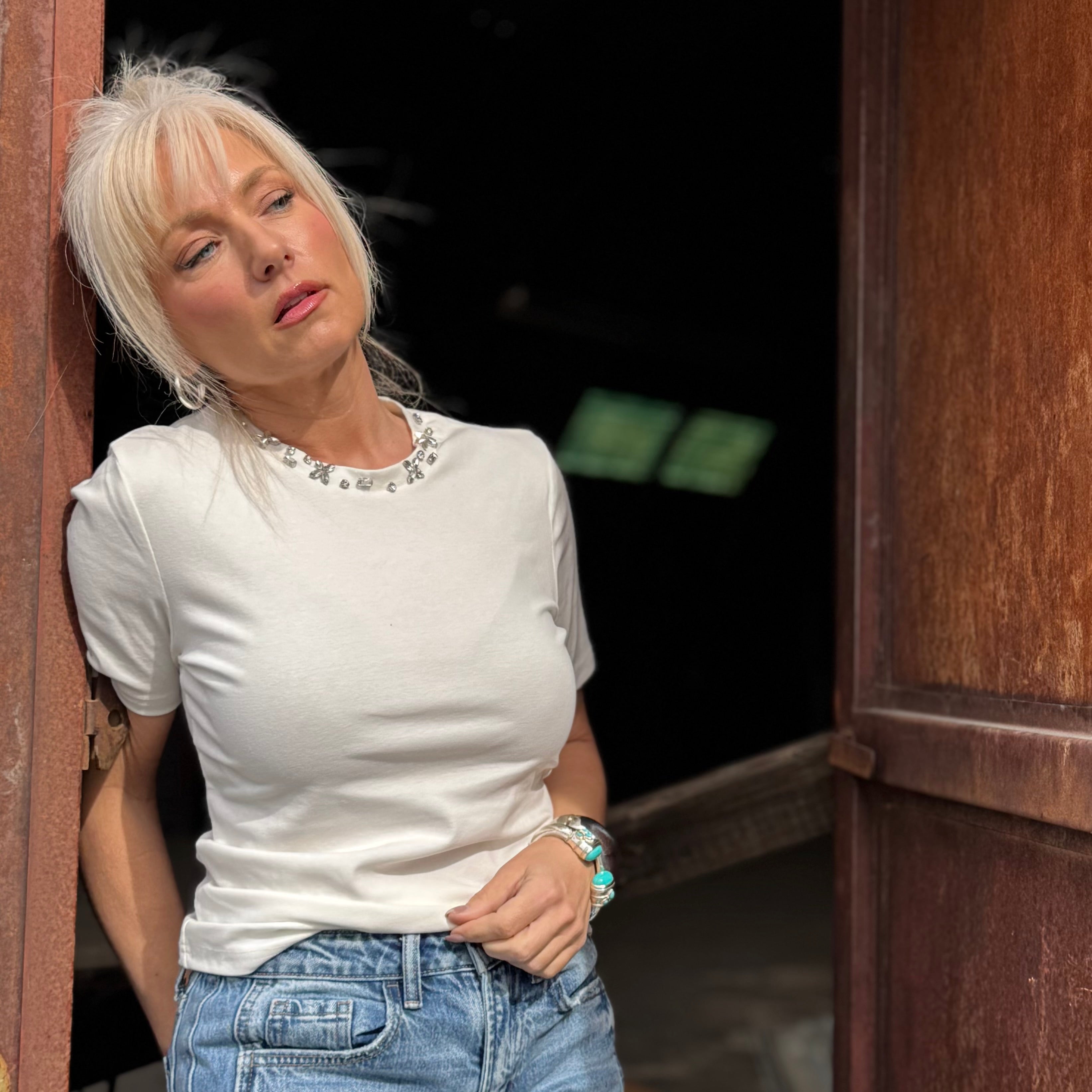 The Aurora Embellished Tee