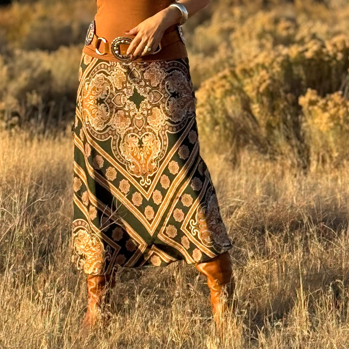 Forrest Glen Bias Cut Skirt