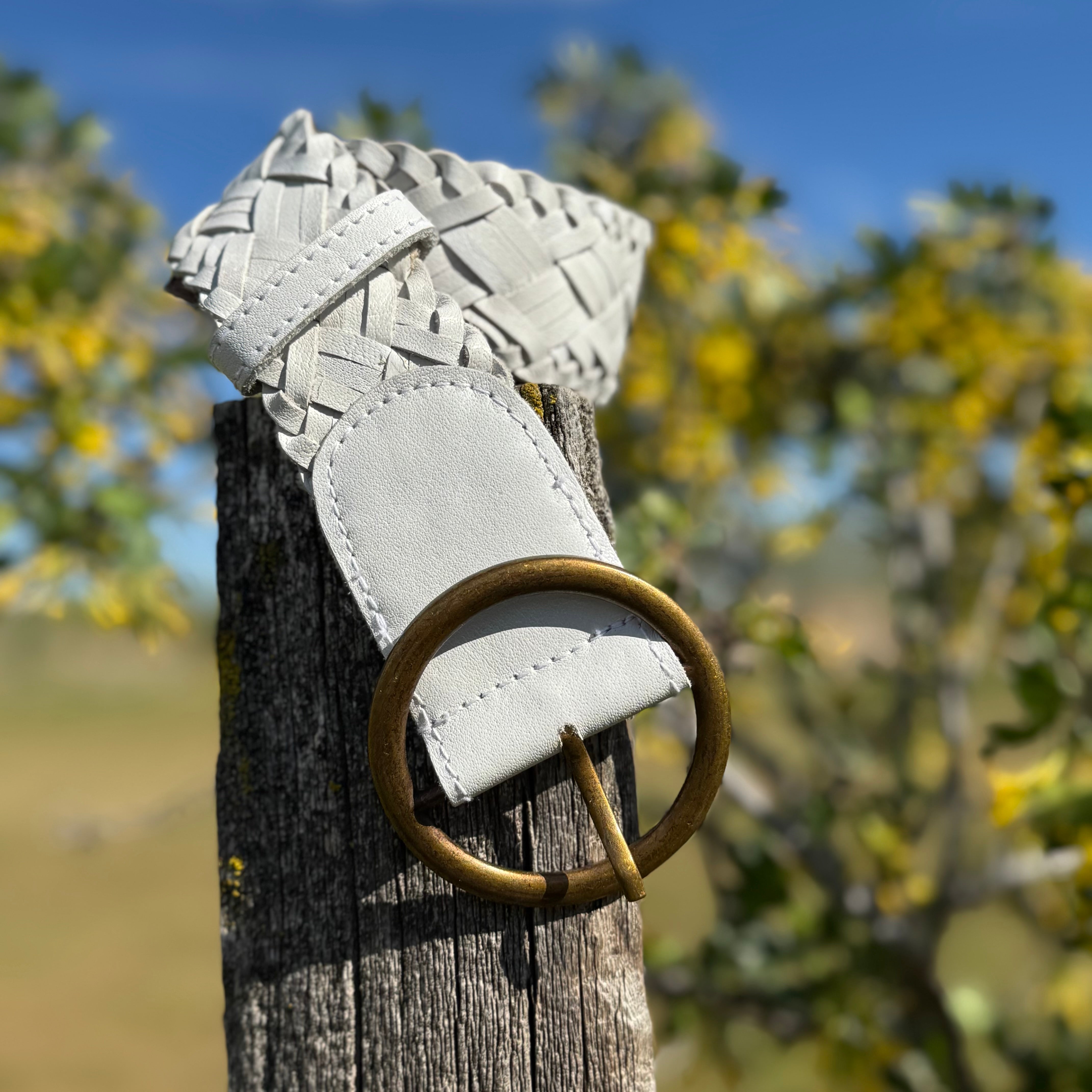 Willow Weave Leather Belt