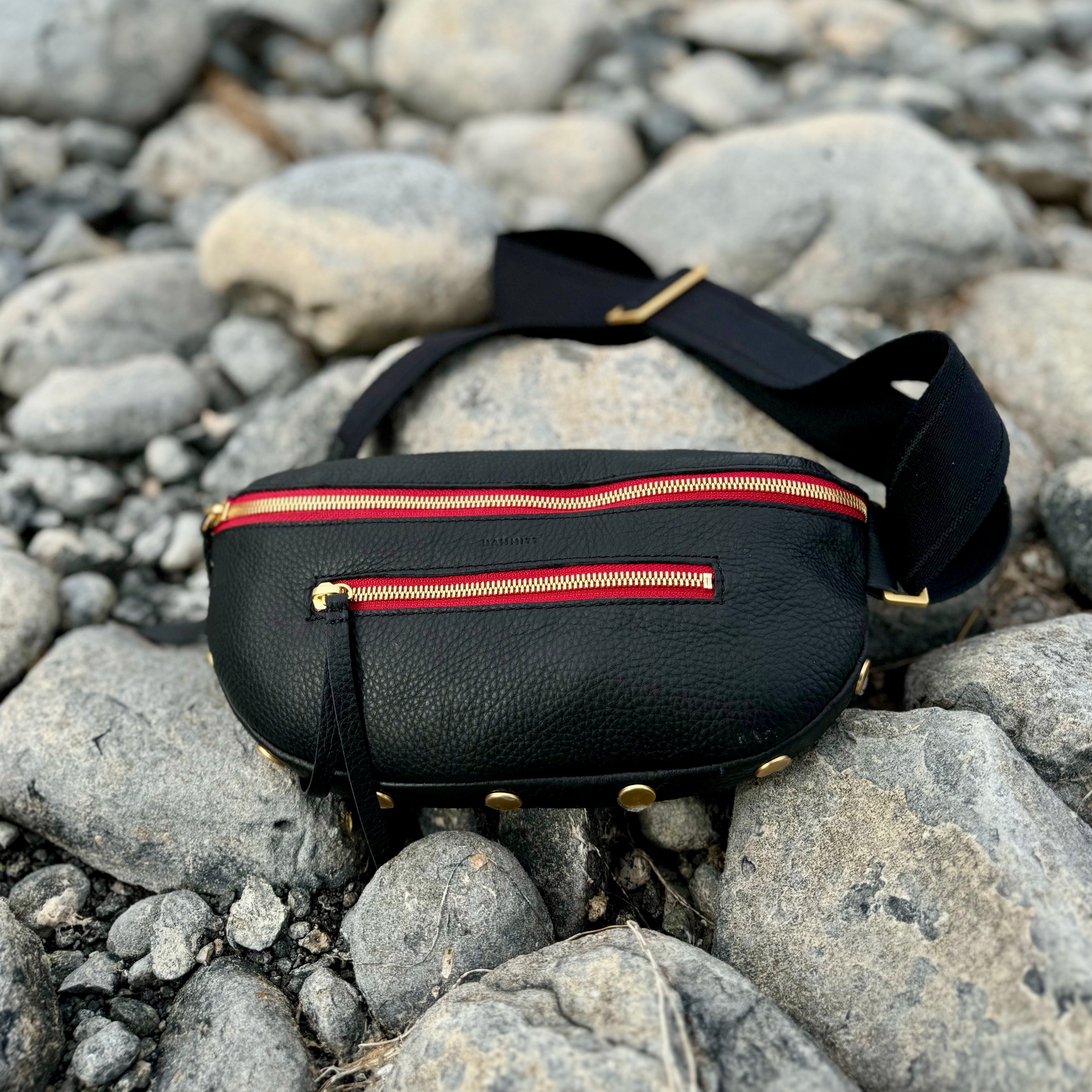 Hammitt Charles Crossbody Black/Red Zip