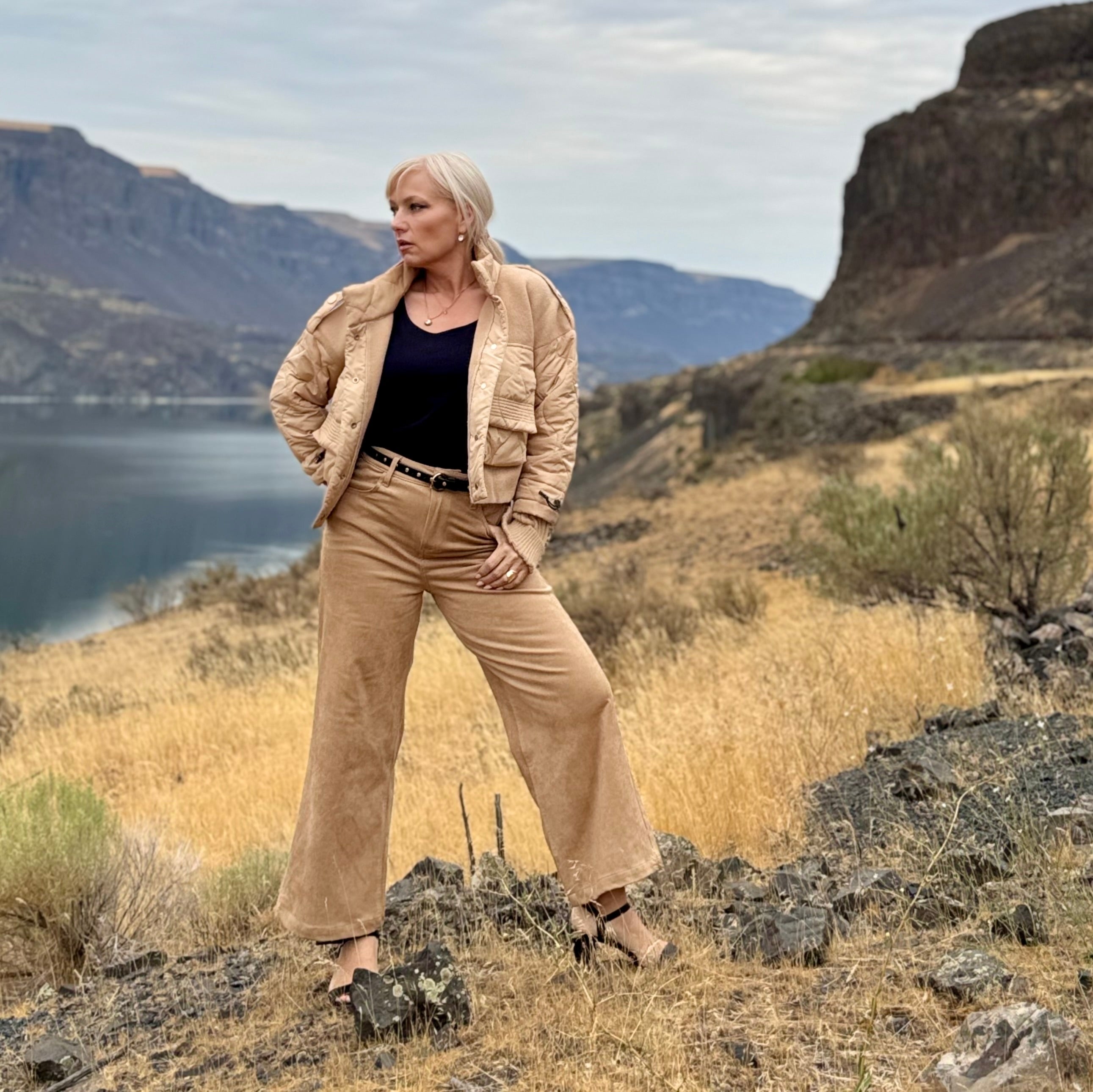 Sierra Faux Suede Pant