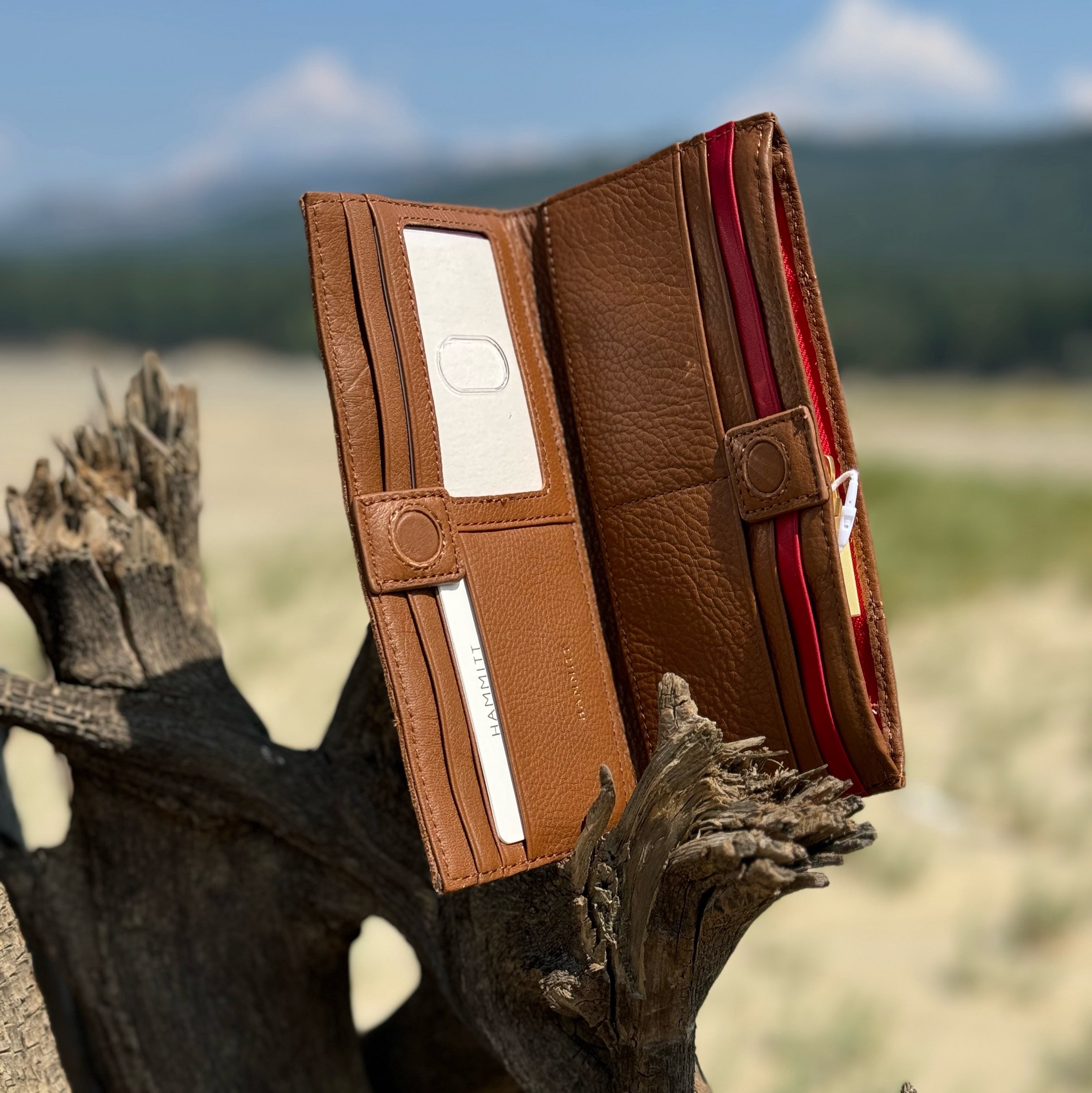 Hammitt 110 North Wallet Mahogany