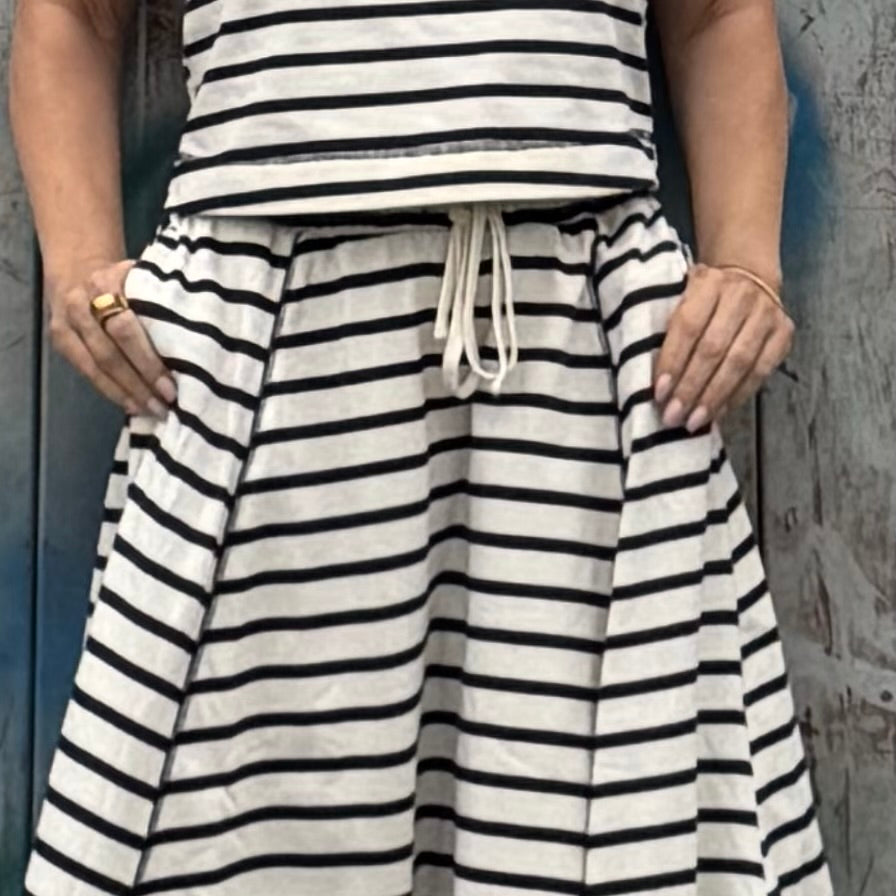 Coastal Harbor Stripe Skirt
