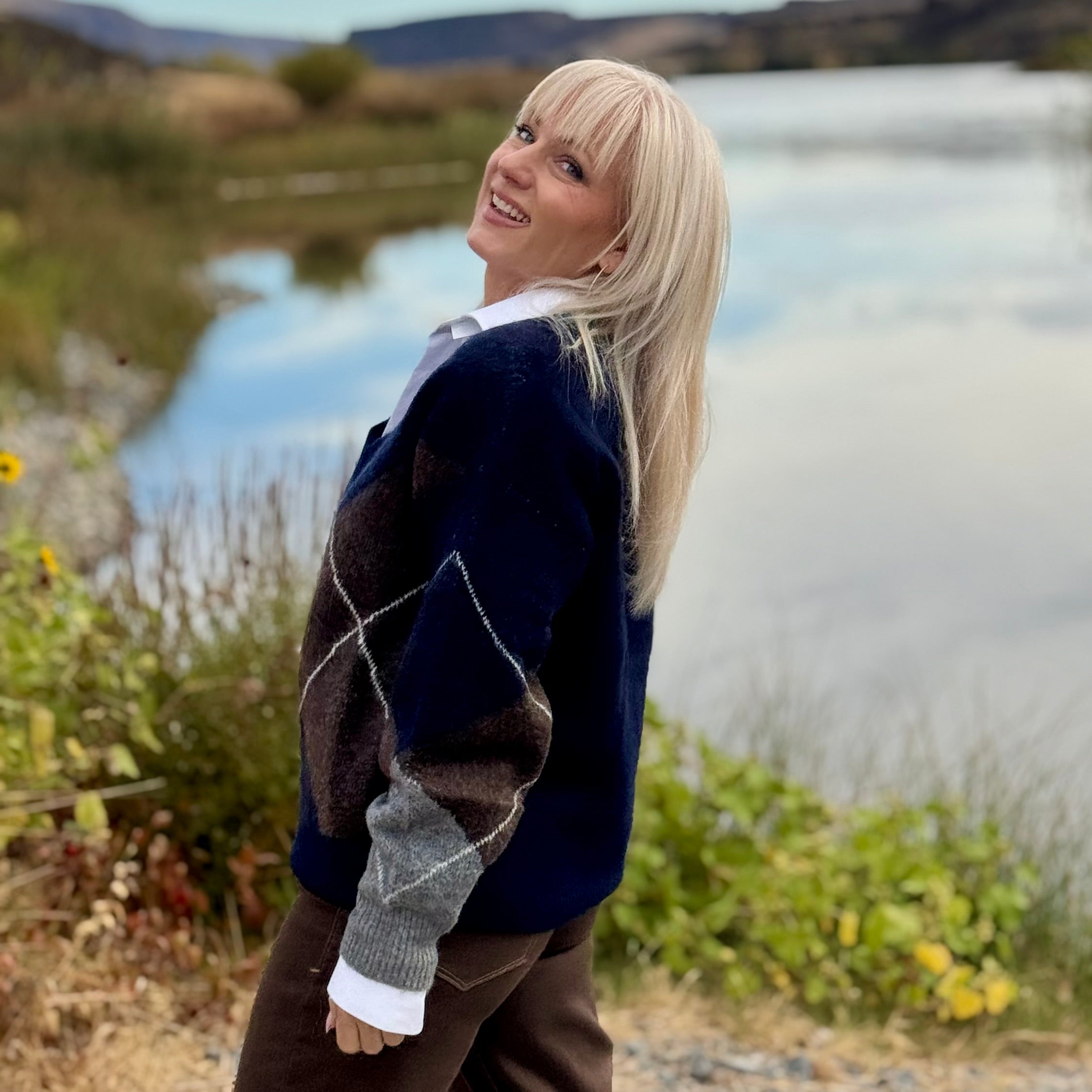 Lakeside Argyle Sweater