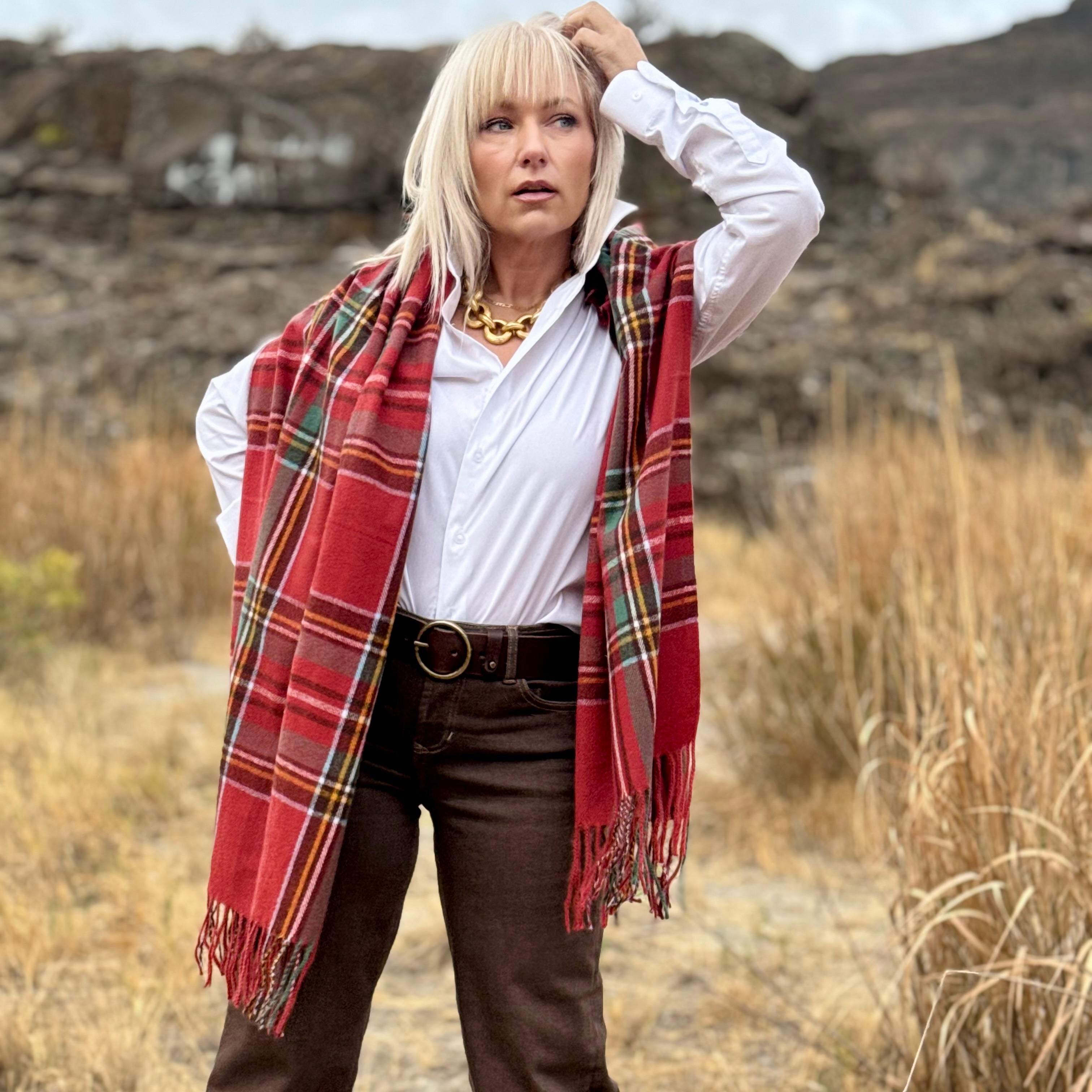 Maplewood Tartan Scarf –