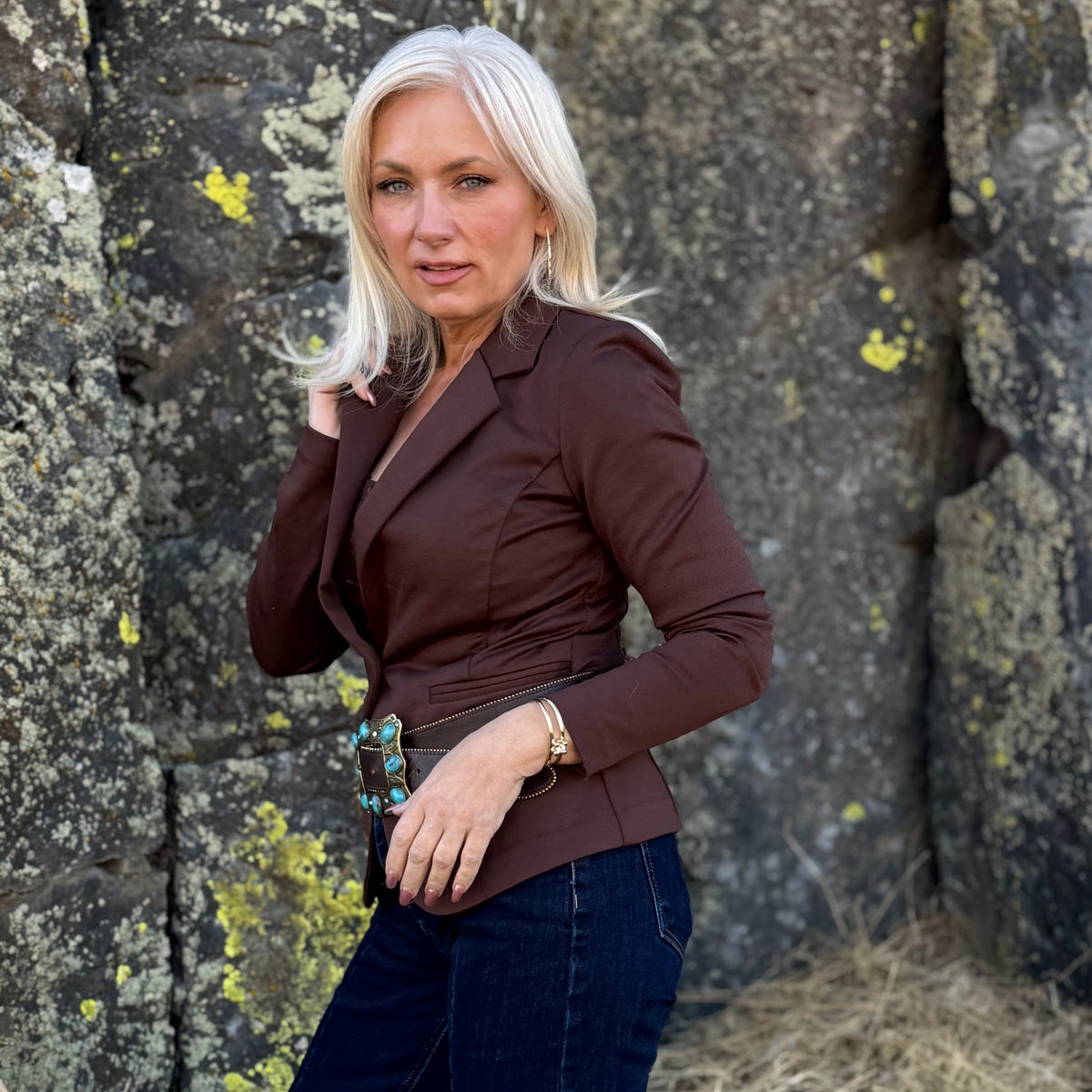 The Everyday Muse French Terry Blazer